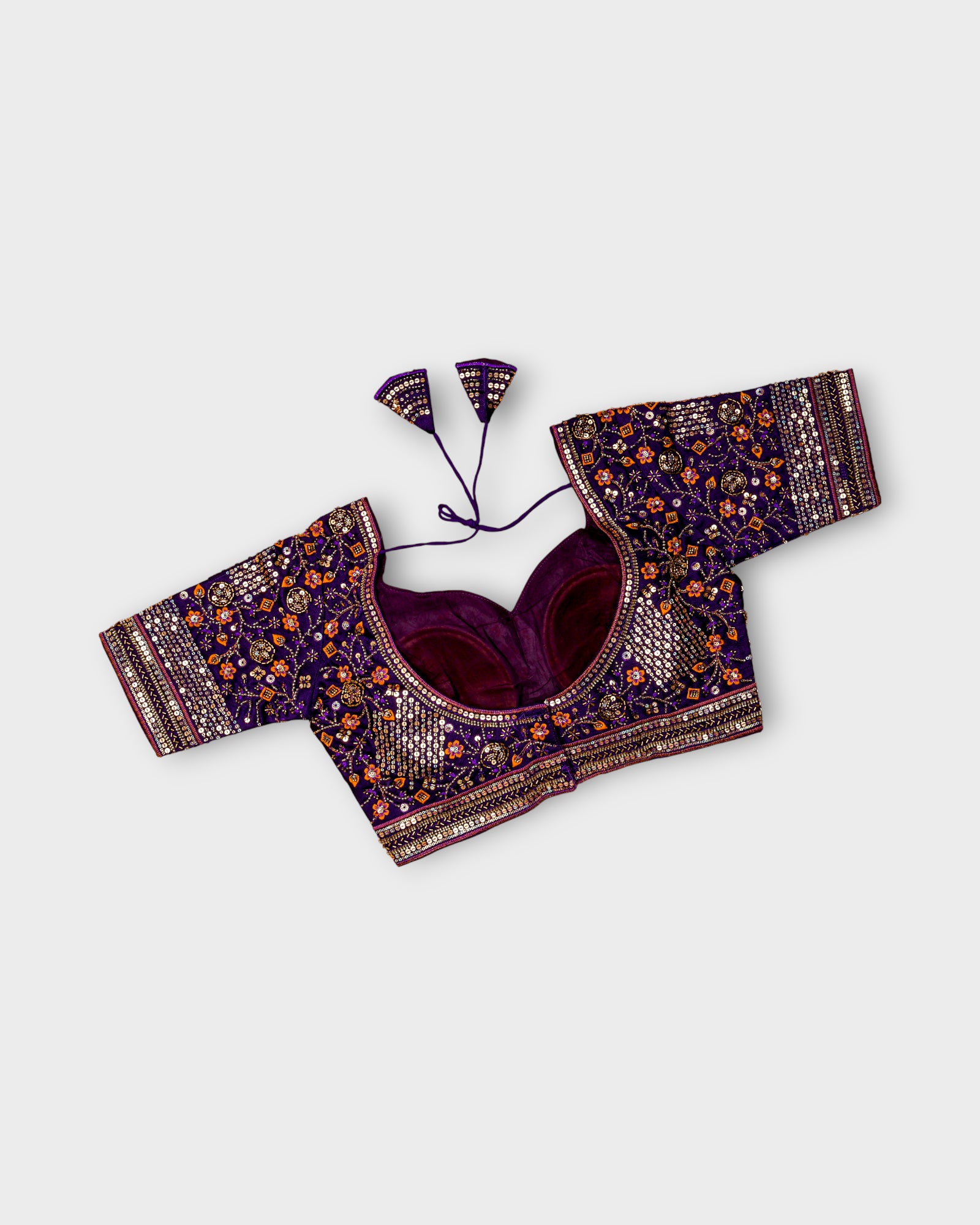 Cosmos Silk Embroidered Readymade Blouse