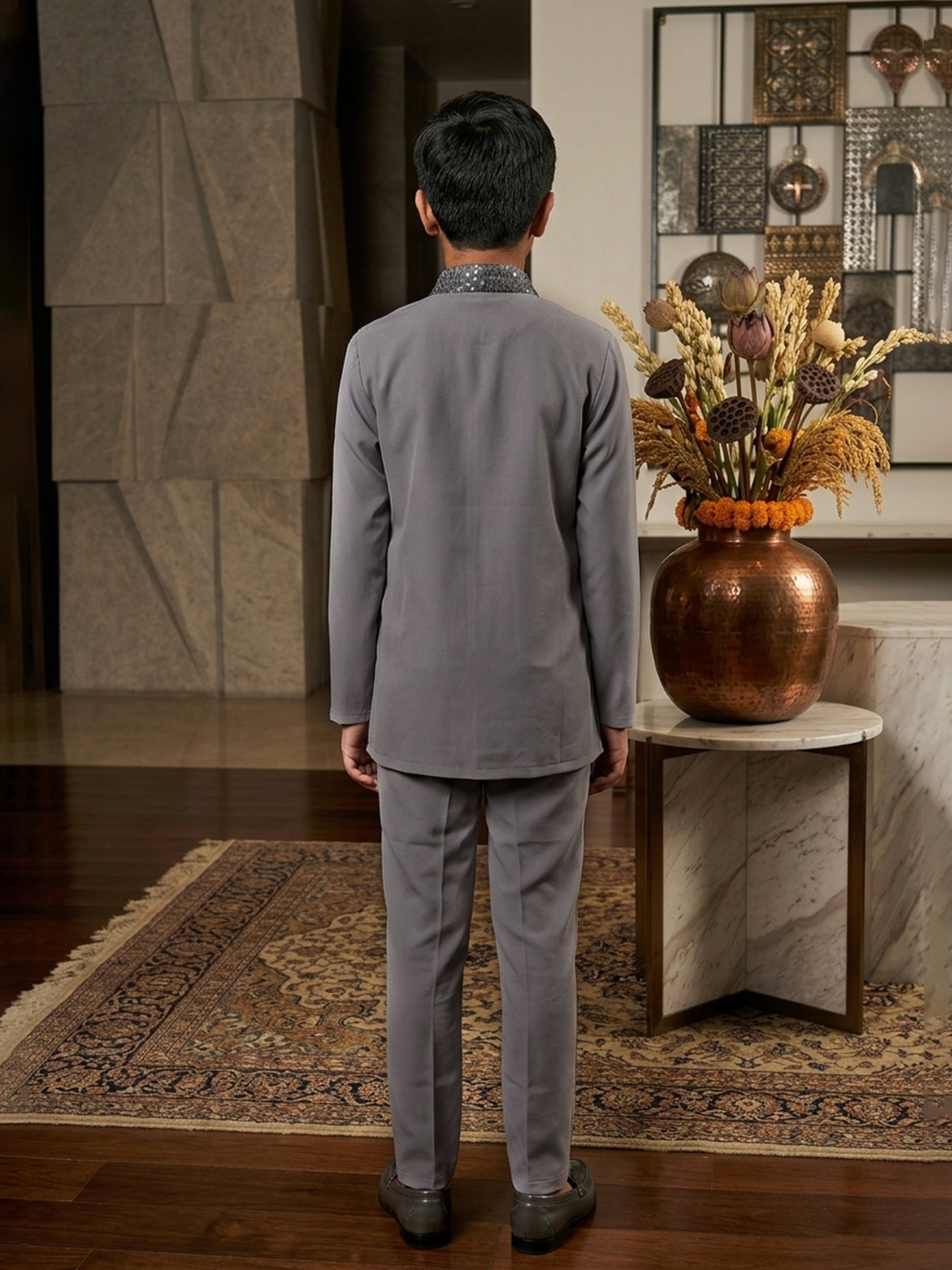 Embrace Tradition Sequin Embroidered Fusion Wear