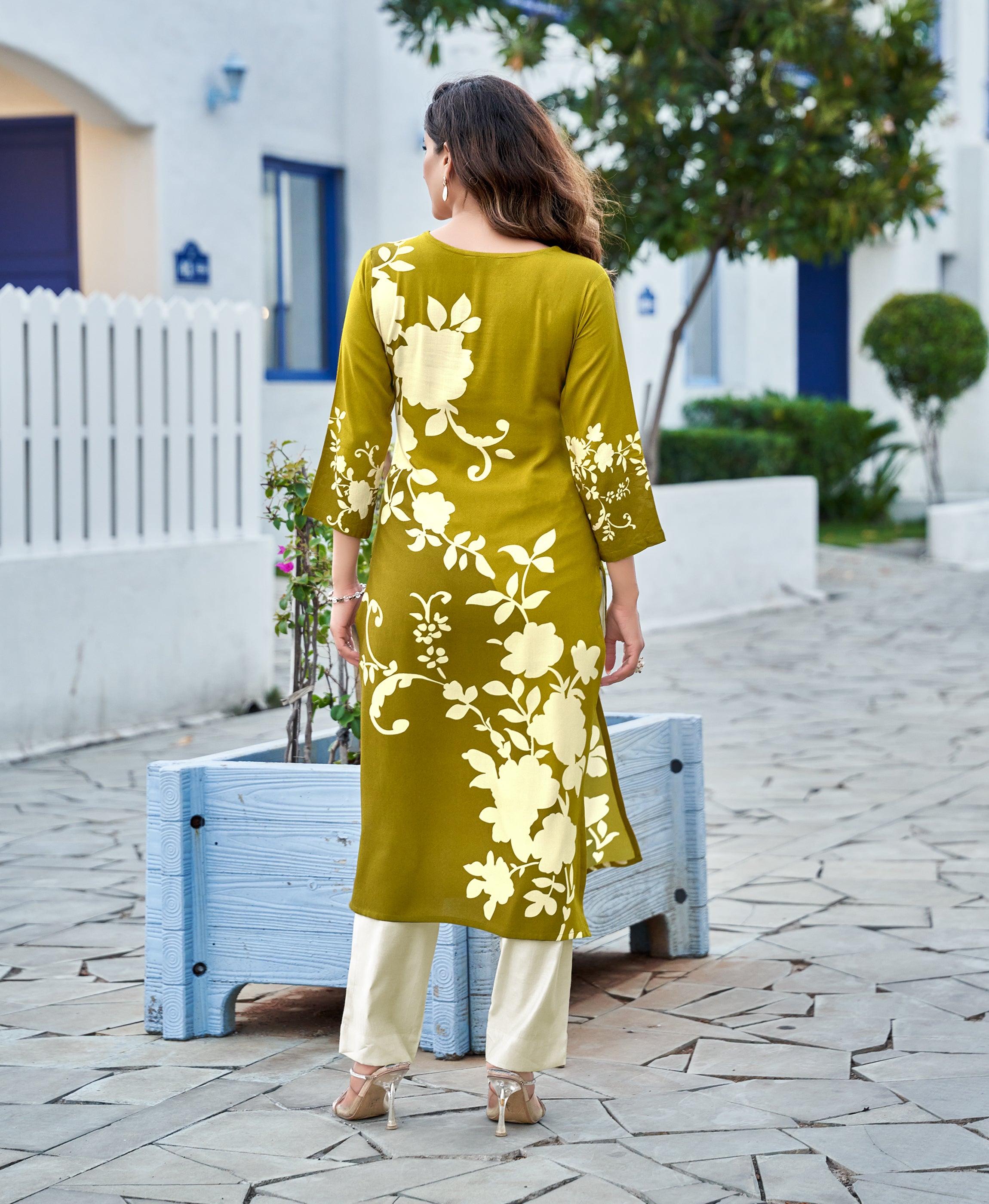Floral Cotton Printed Kurta