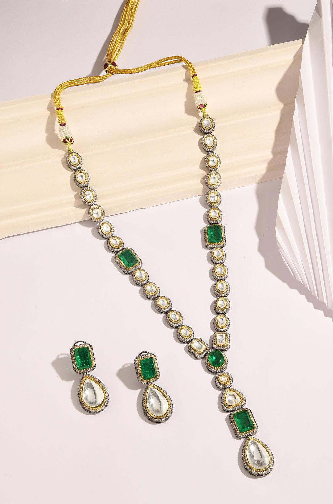 Verdant Polki Elegance Set - Dyulokha