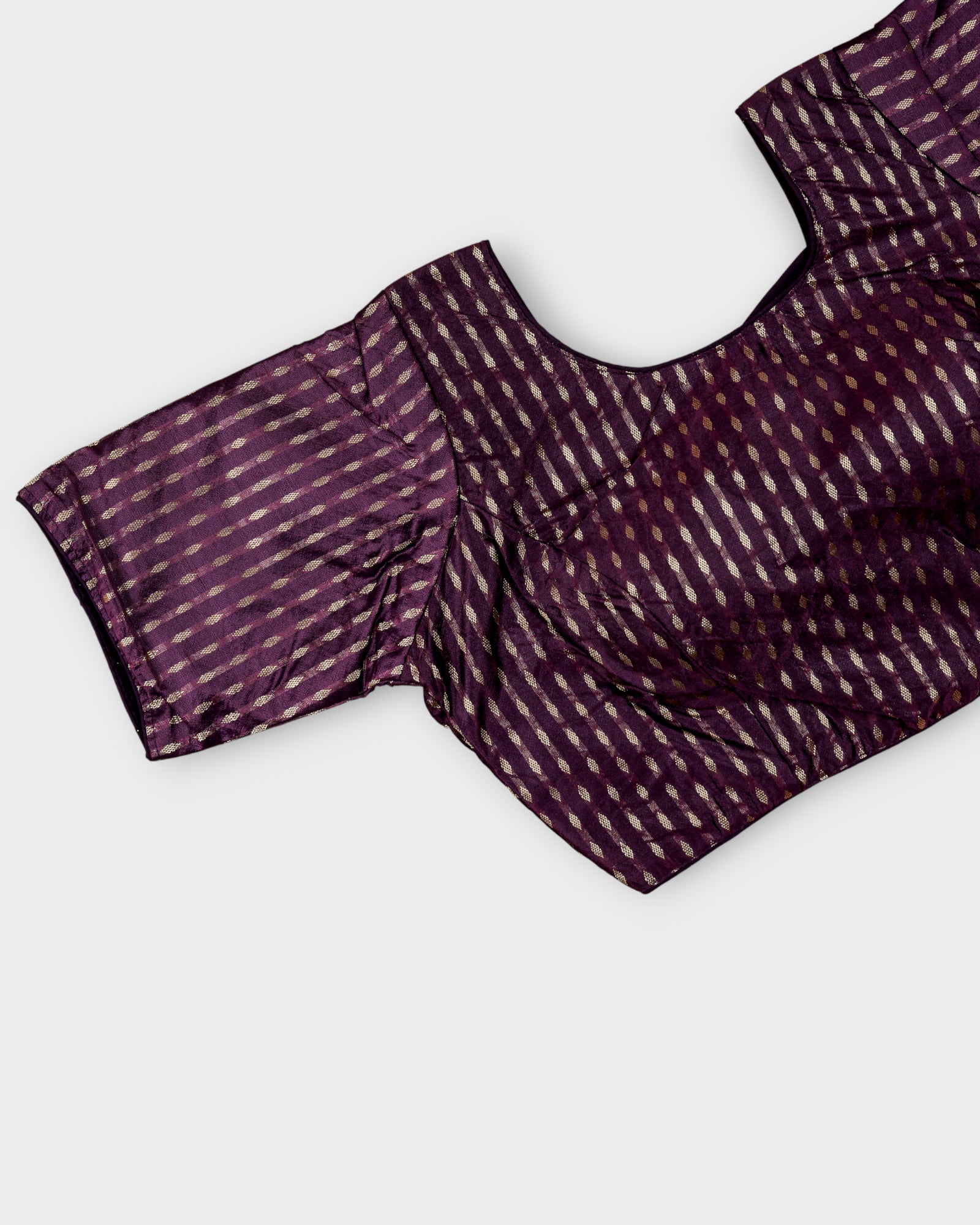 Chic Silk U Neck Blouse Tradition Meets Comfort