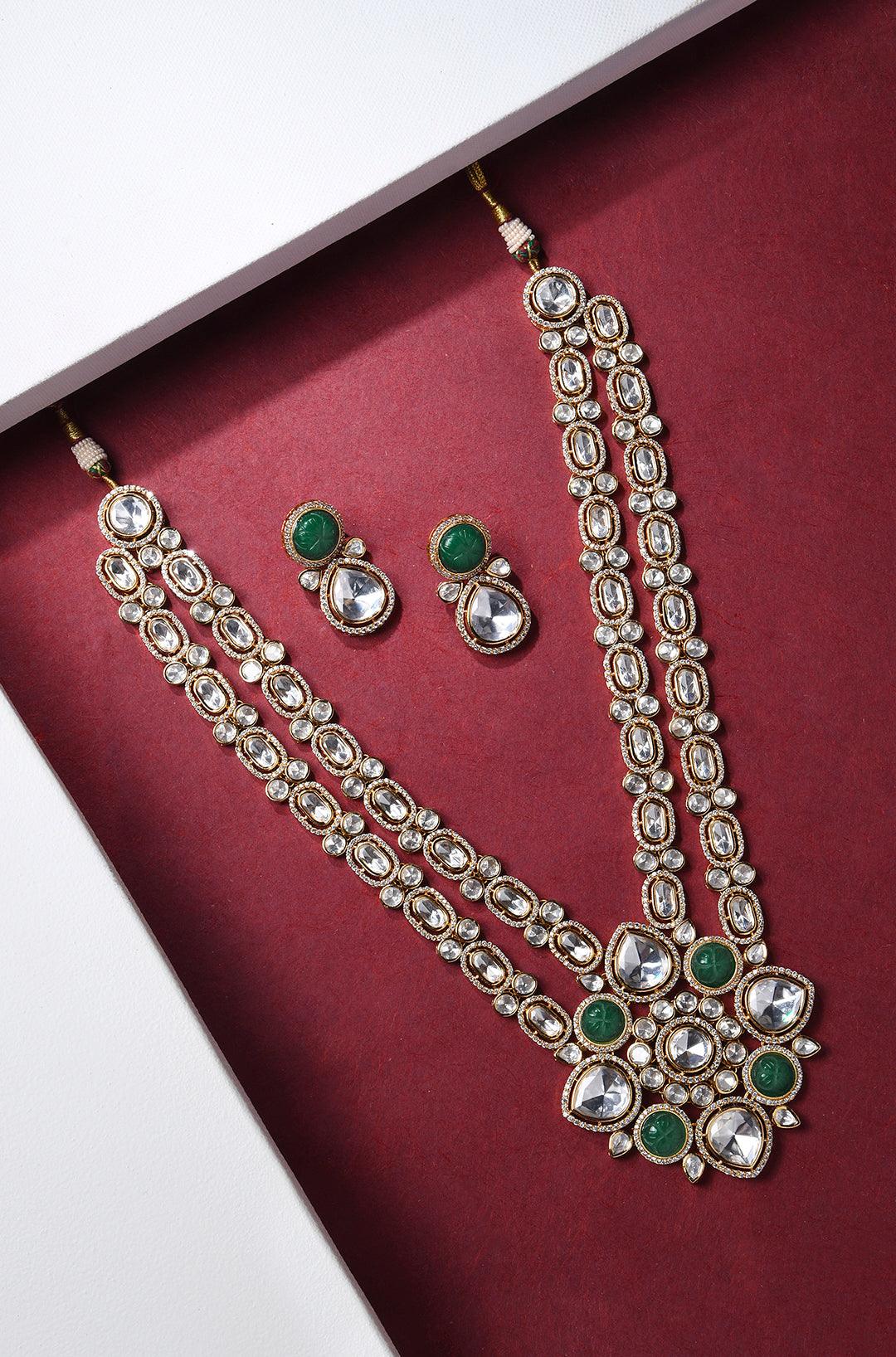 Radiant Kundan Layered Necklace Set - Dyulokha
