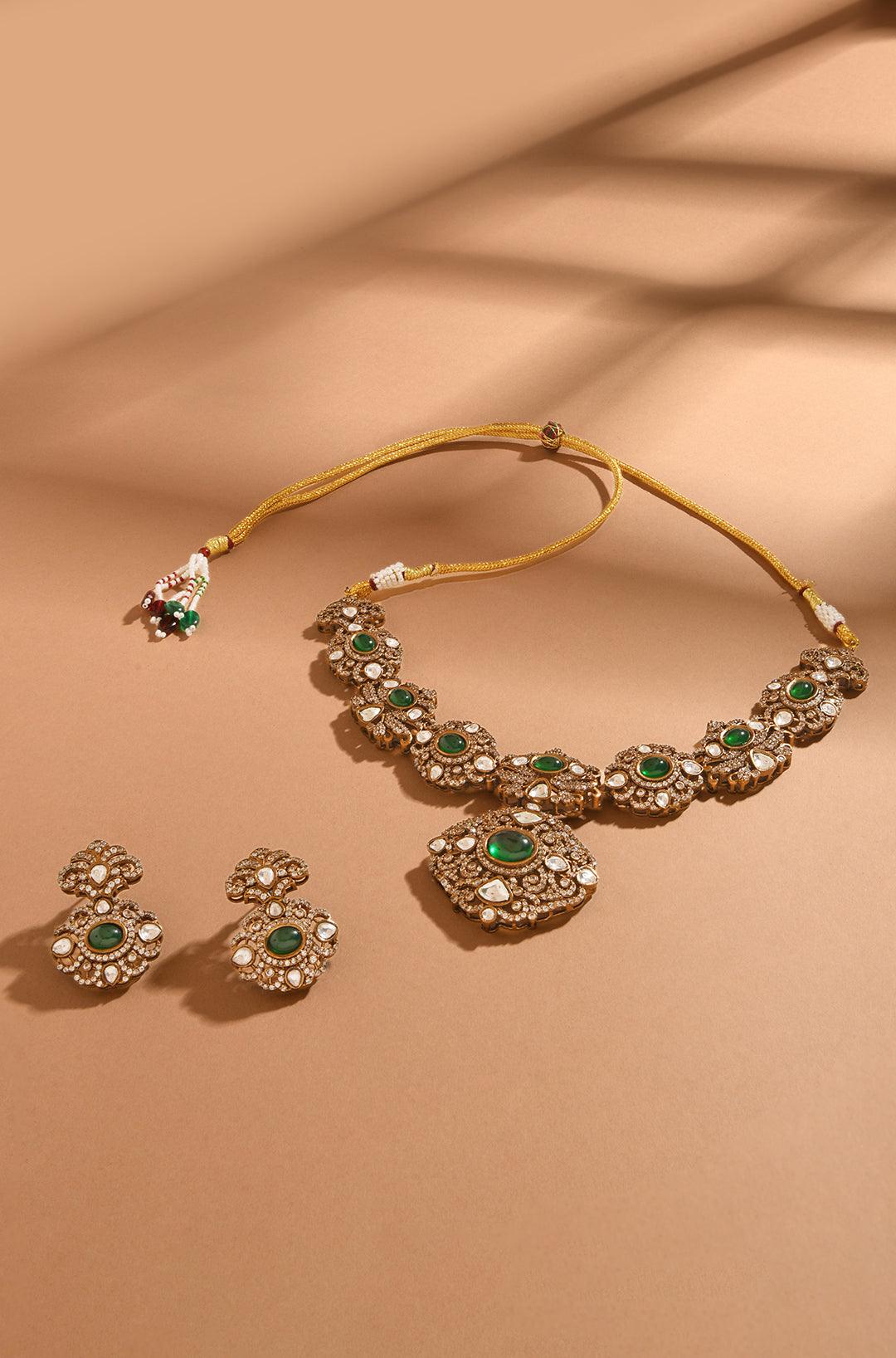 Emerald Victorian Charm Set - Dyulokha