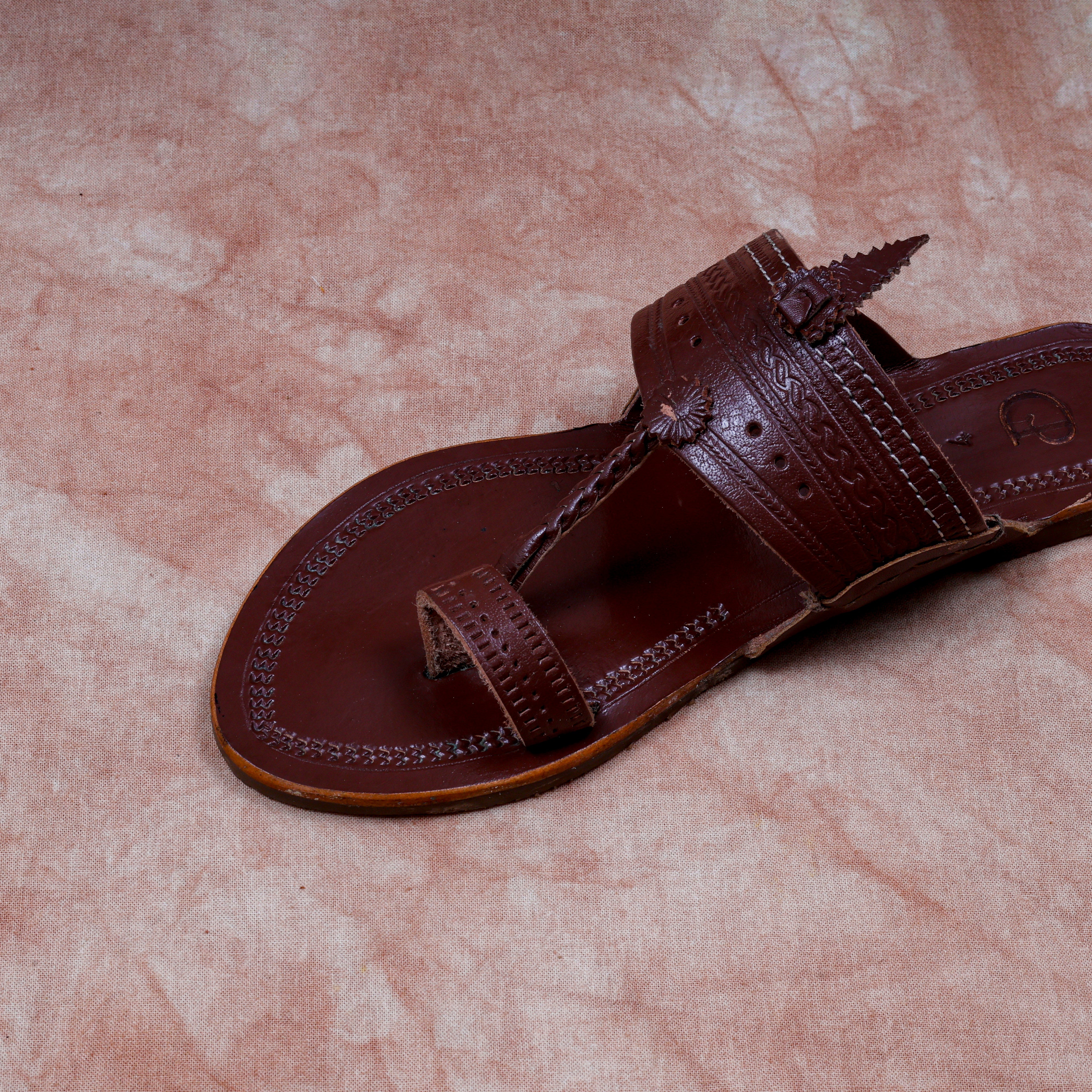 Handcrafted Dark Brown Kolhapuri Sandals