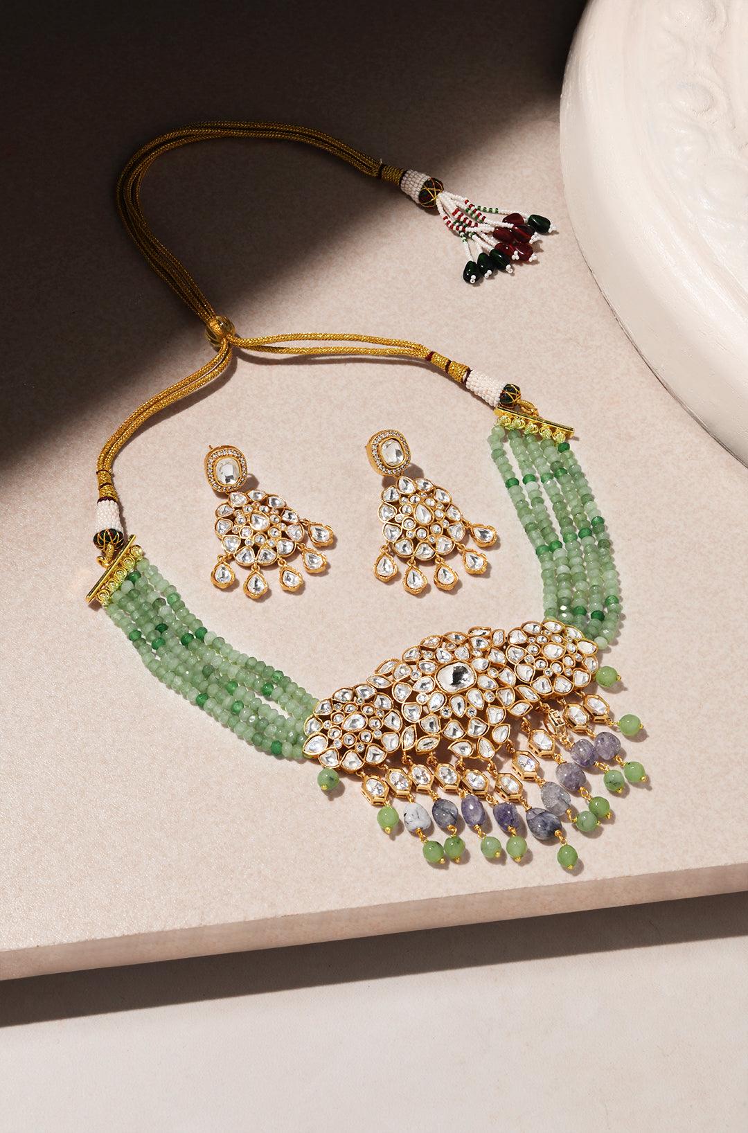 Vibrant Harmony Multicolor Choker Set - Dyulokha