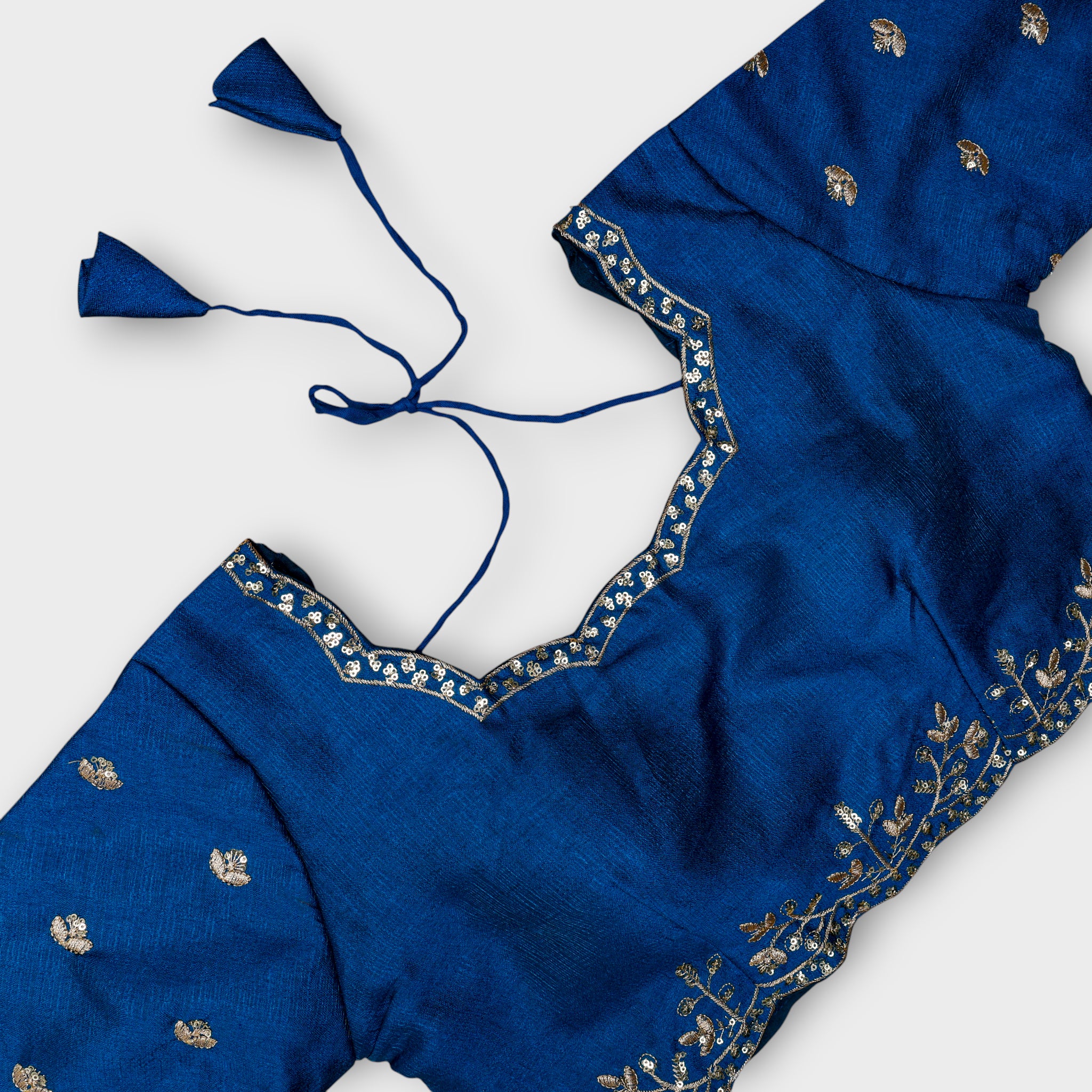 Phantom Silk Sequined Readymade Blouse