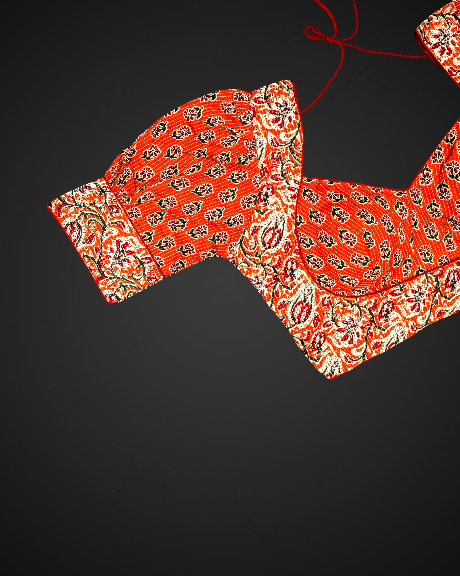Cotton Sweetheart Neck Half Sleeve Readymade Blouse