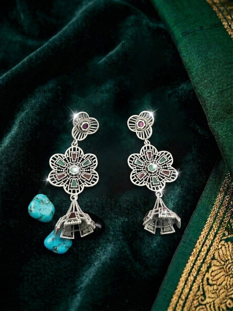 Gem Cascade Earrings