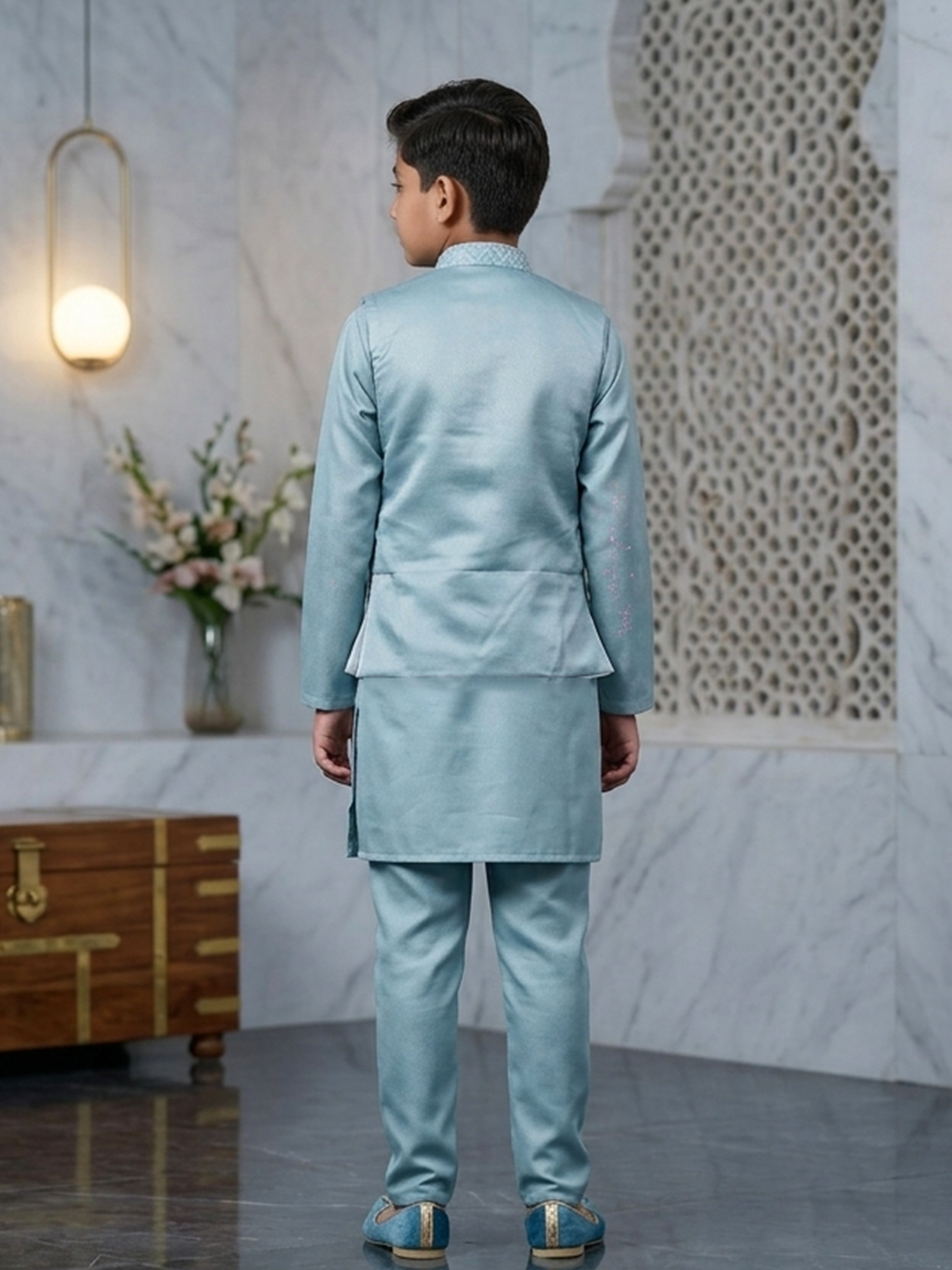 Unveil tradition with the Embroidered Modi Suits