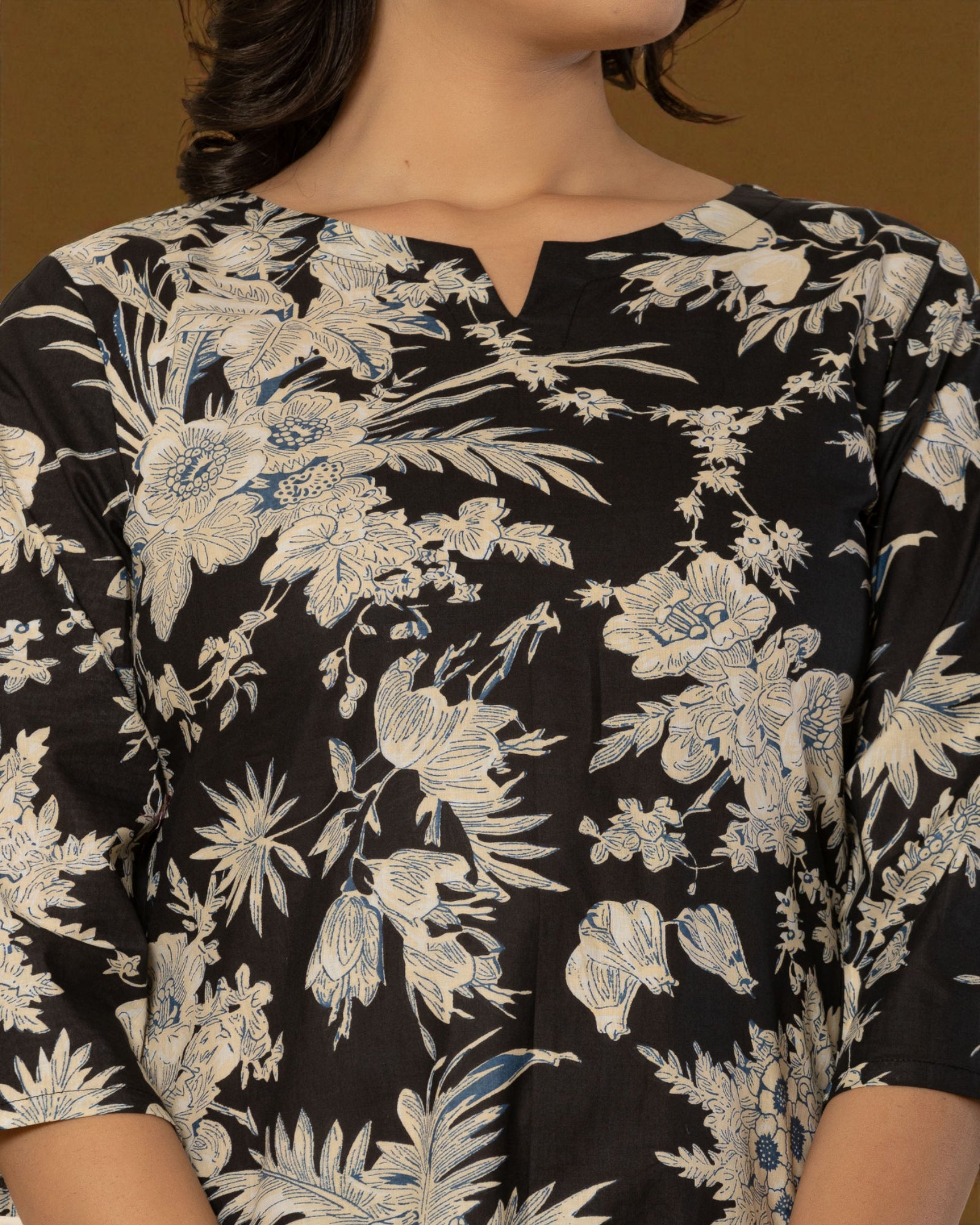 Floral Print Cotton Cord Co-Ord Set