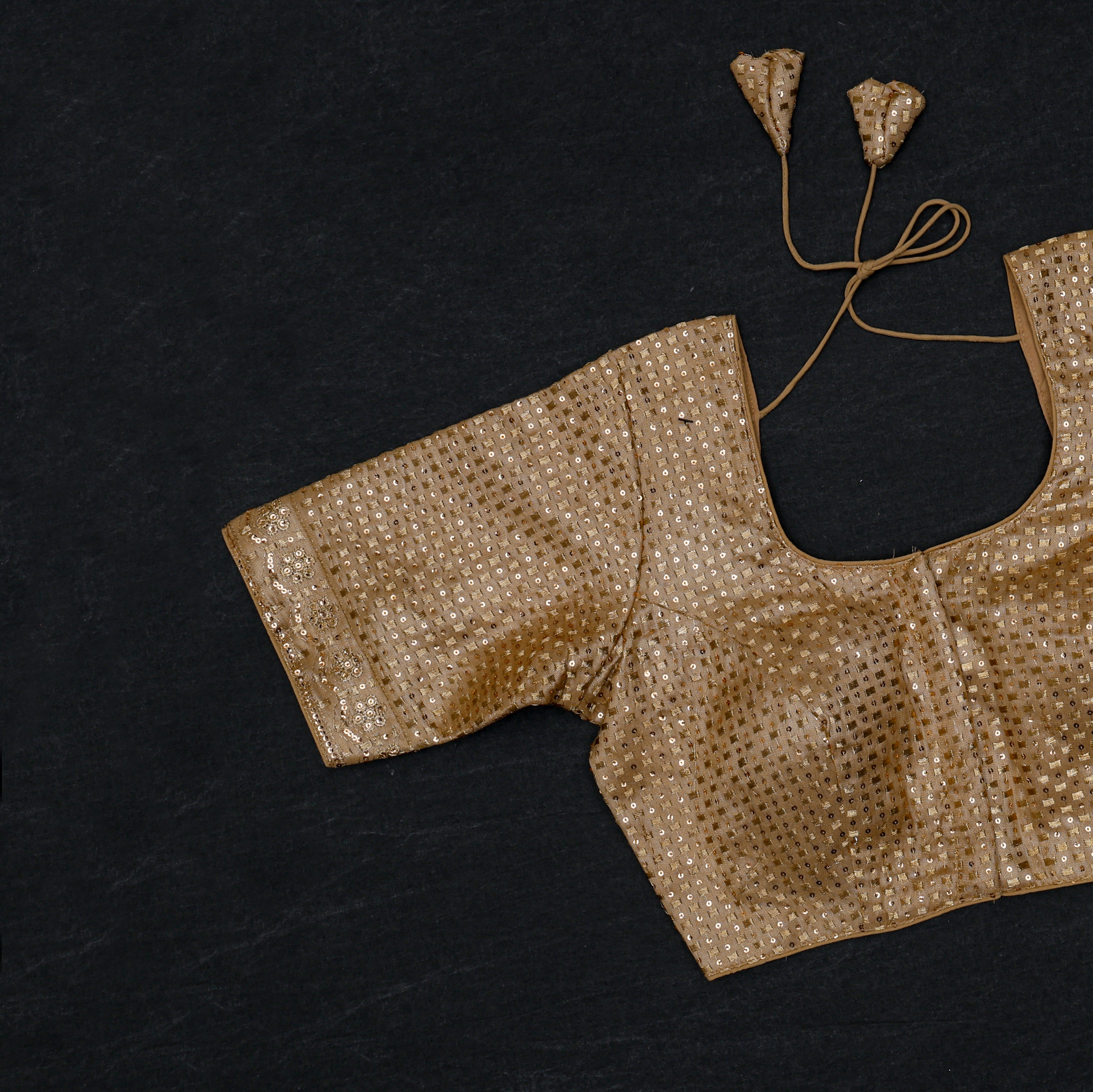 Tissue U Neck Readymade Blouse