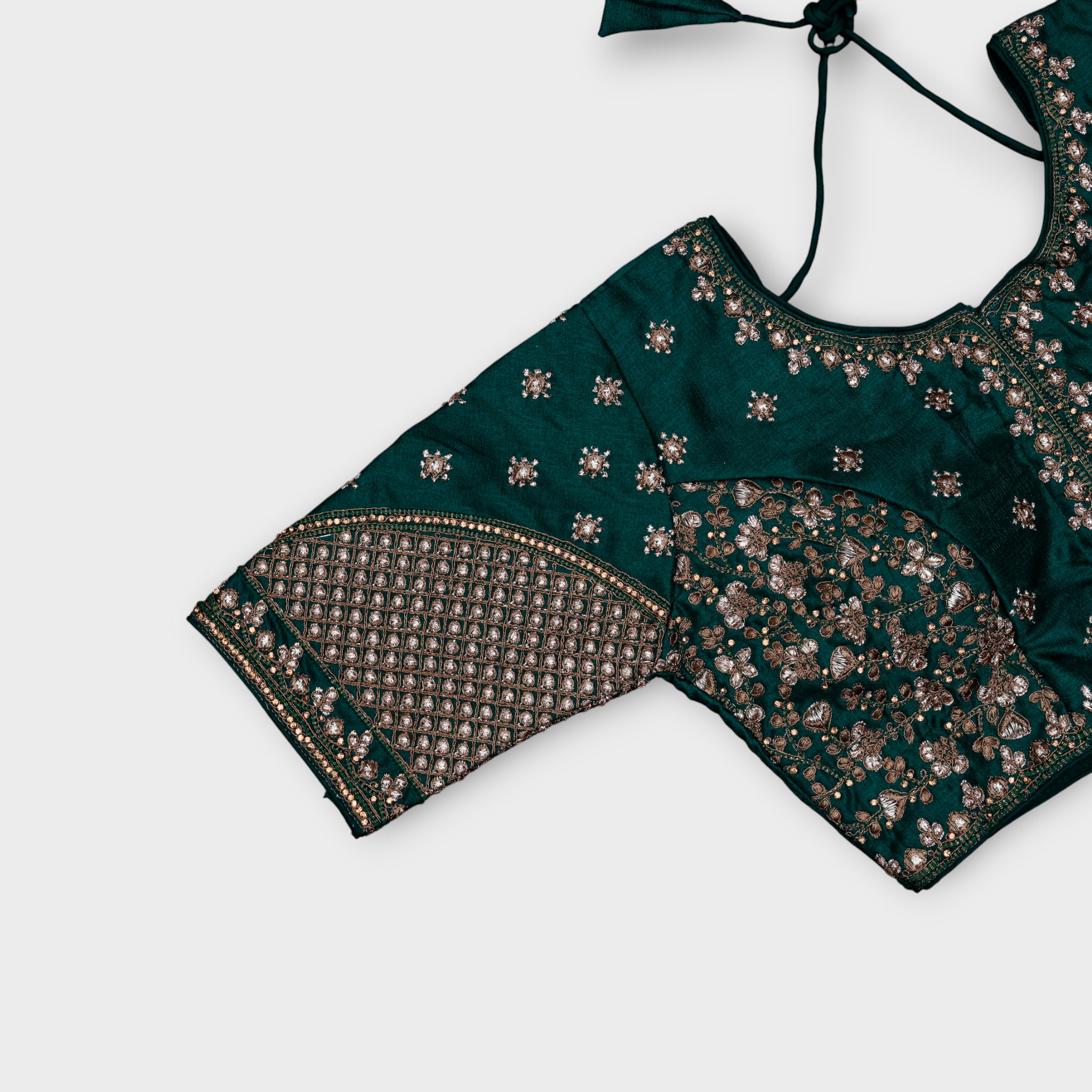 Phantom Silk Cutout Readymade Blouse