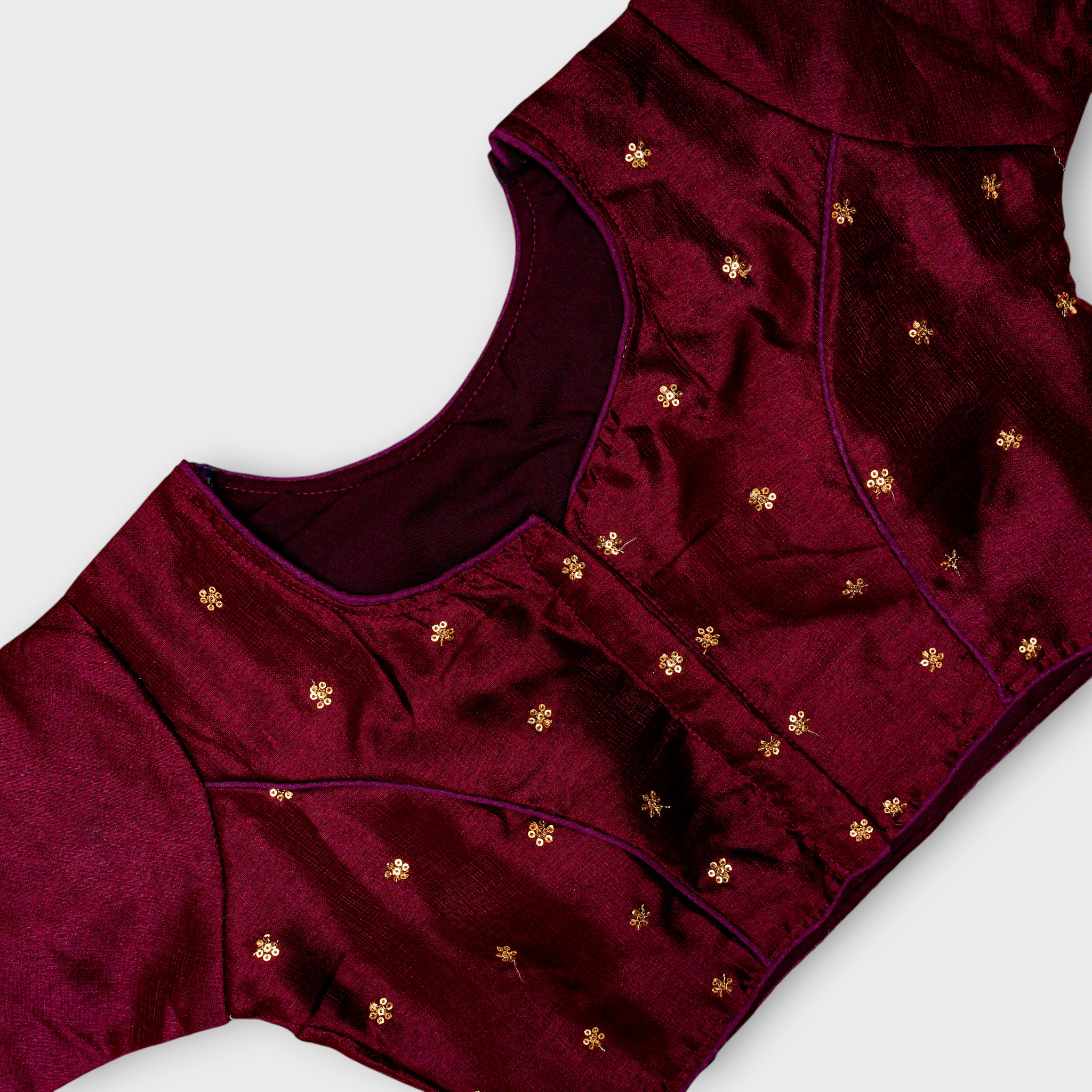 Peacock Design Cosmos Silk Readymade Blouse