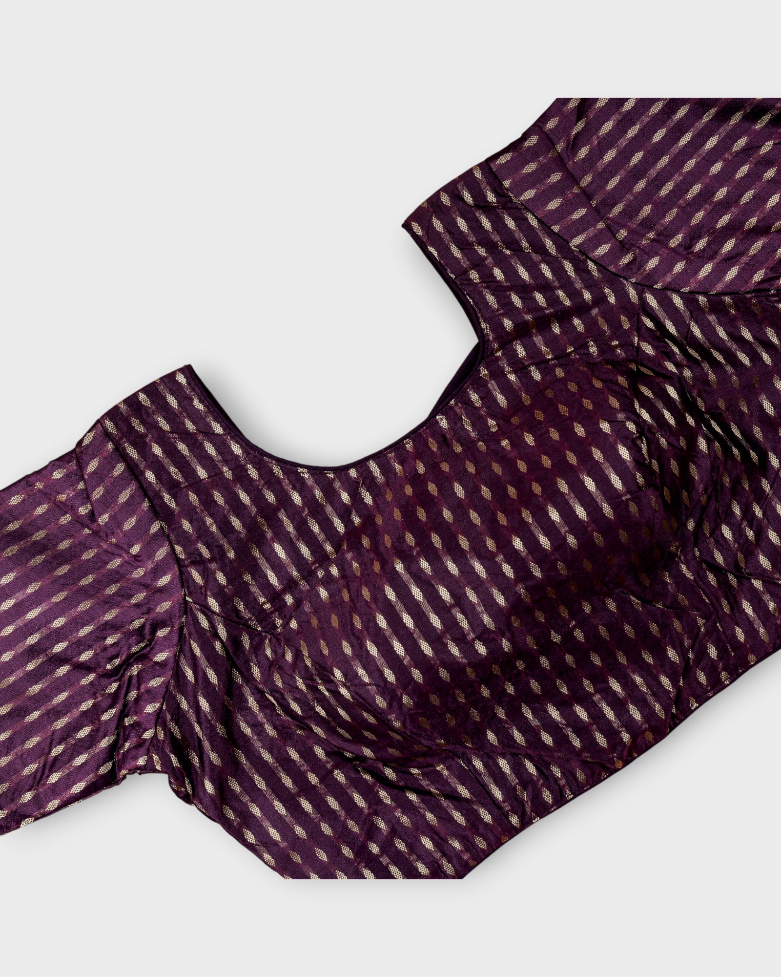 Chic Silk U Neck Blouse Tradition Meets Comfort