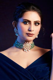 Rosy Garden Necklace Set - Dyulokha