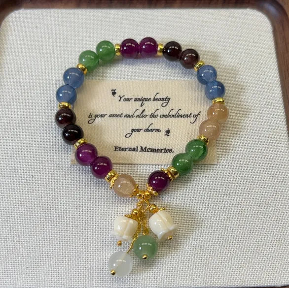 Multicolor Crystal Flower Wholesale Bracelets
