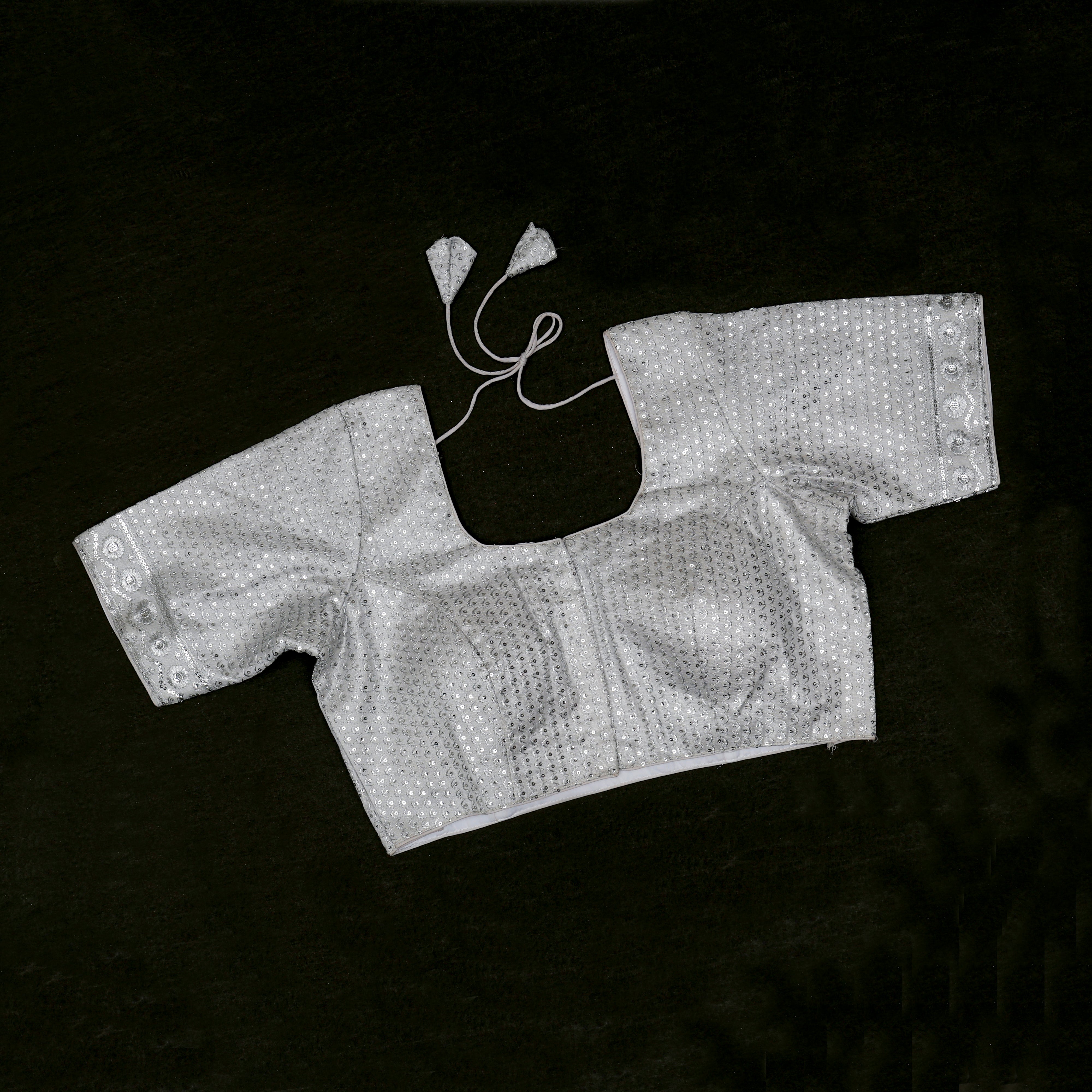 Tissue U Neck Readymade Blouse