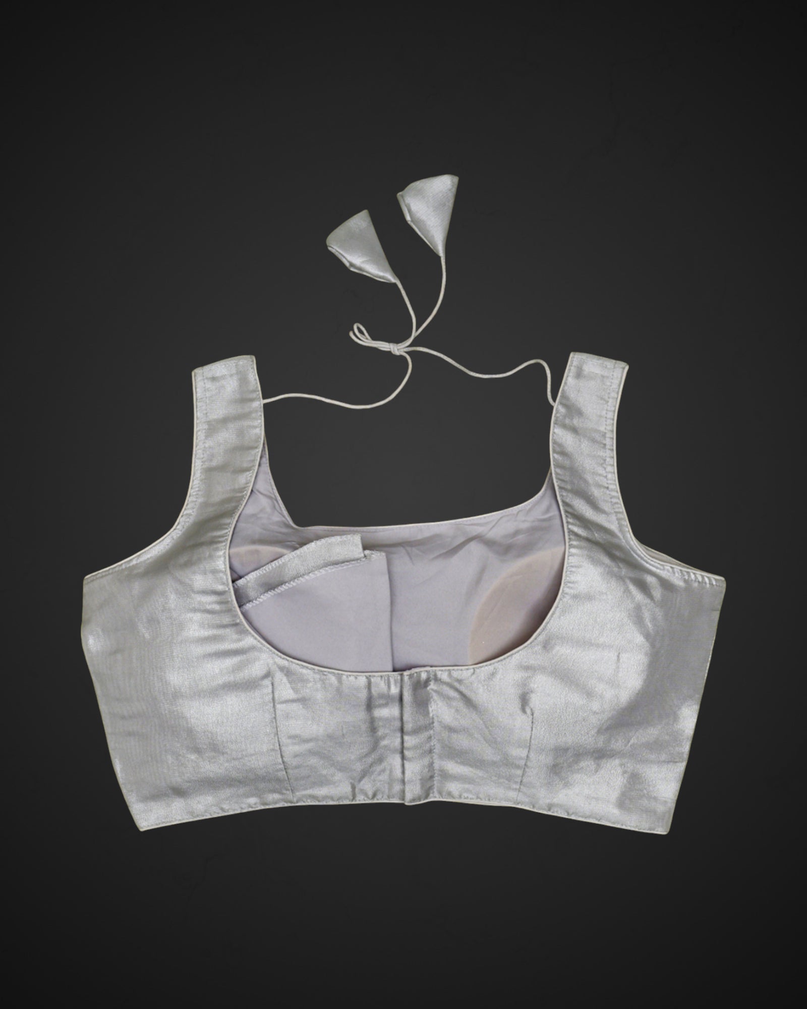 Organza Silk Deep Back Readymade Blouse