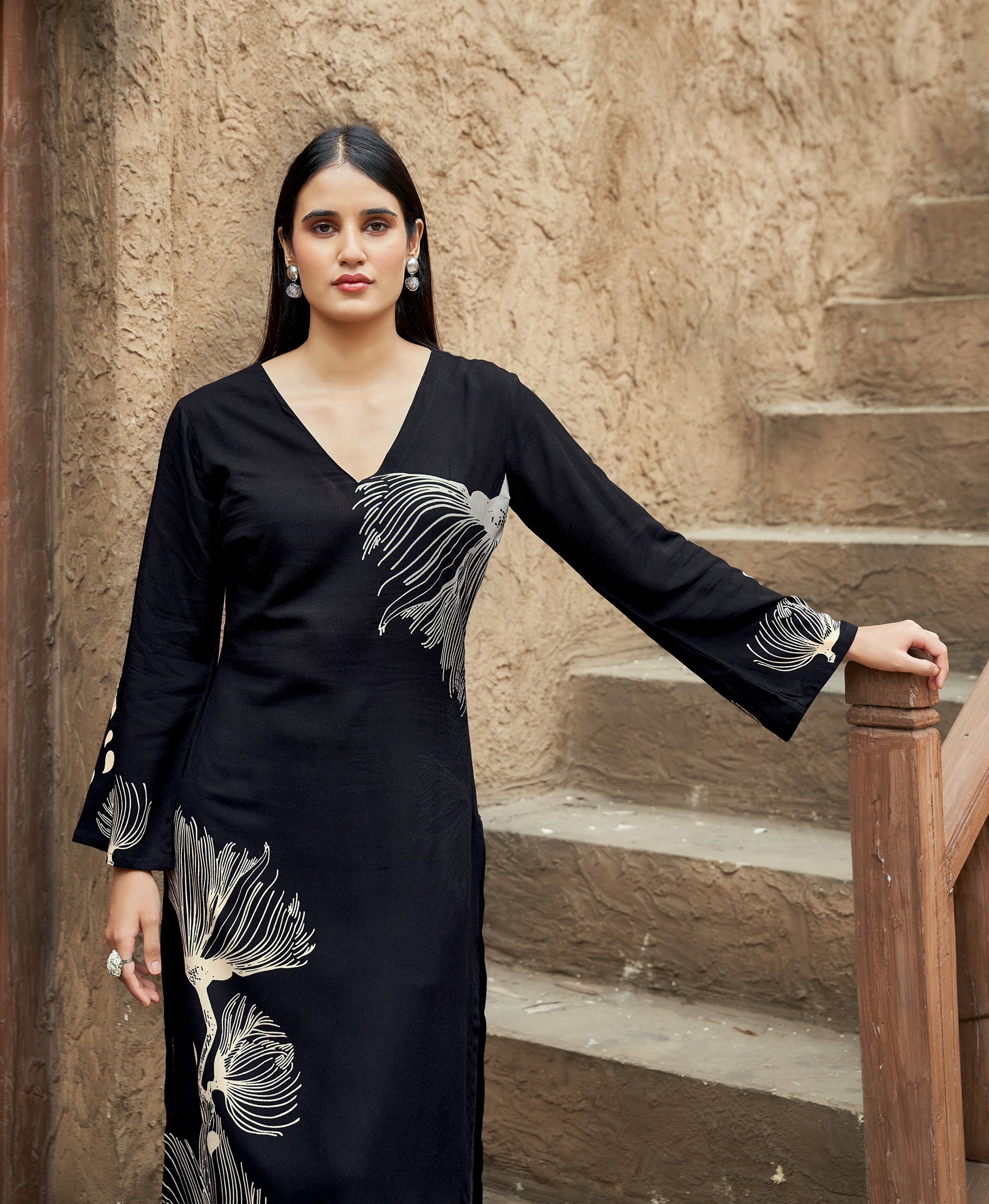 Multicolor Cotton Printed Kurta Set