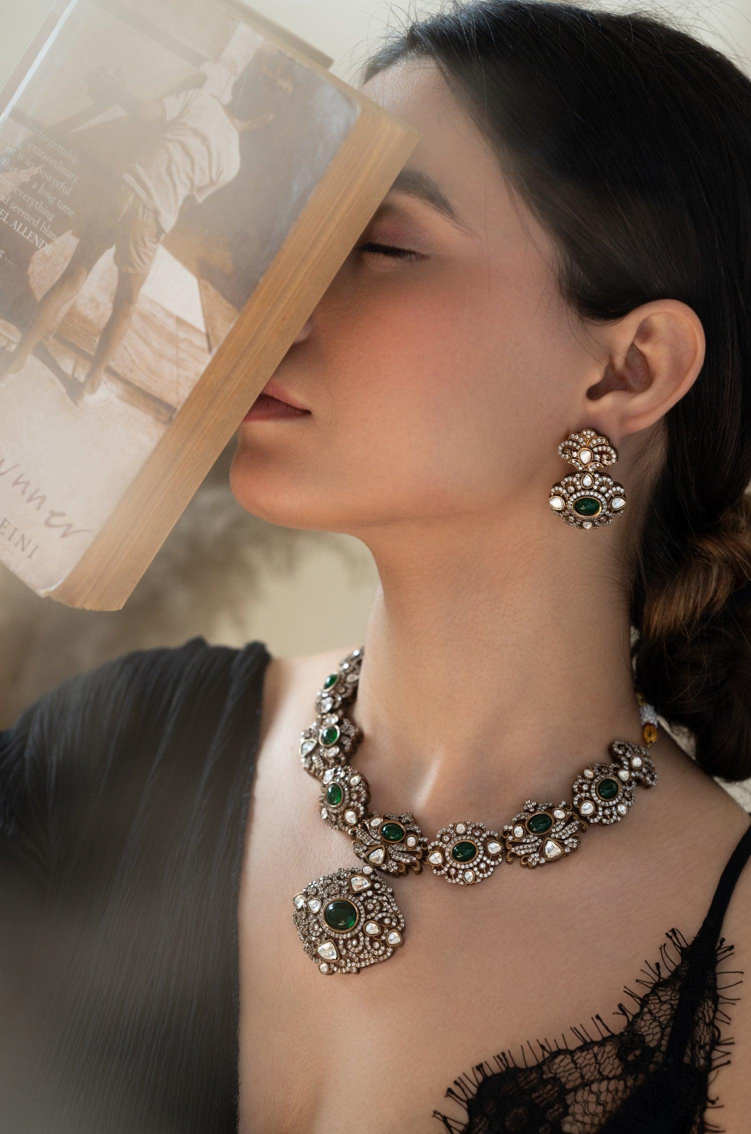 Emerald Victorian Charm Set - Dyulokha