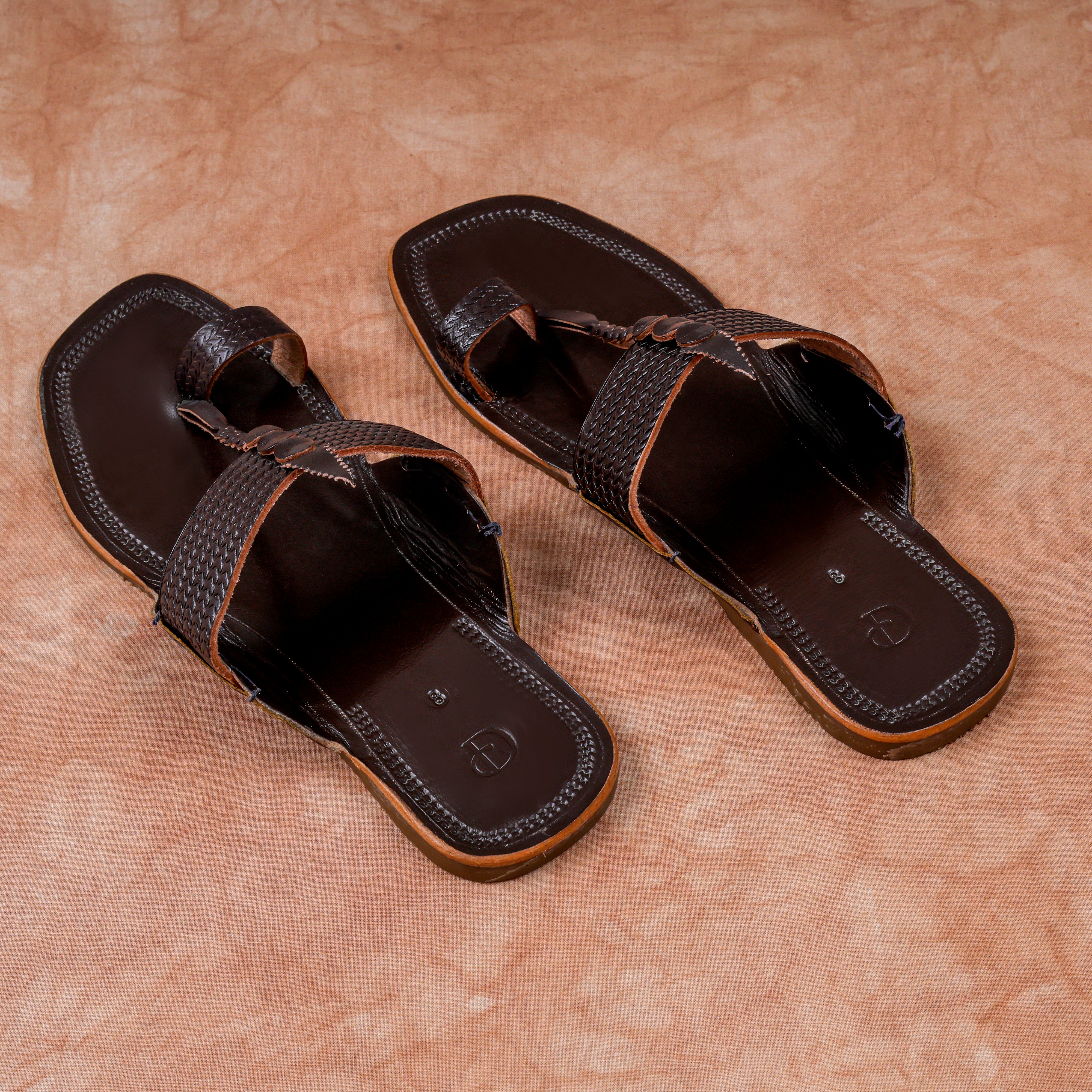 Artisan Brown Leather Kolhapuri Sandals