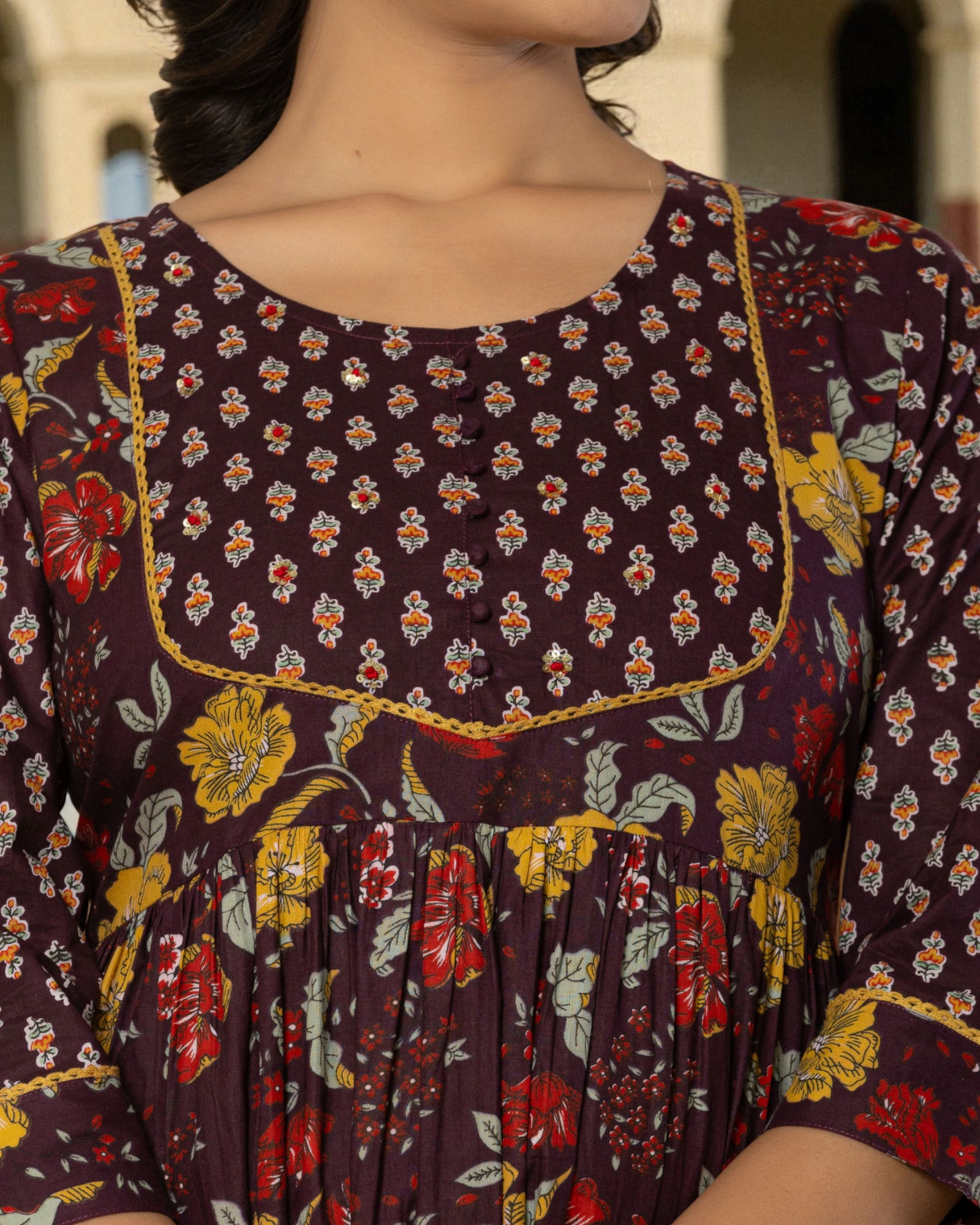 Charming Floral Kurta Set