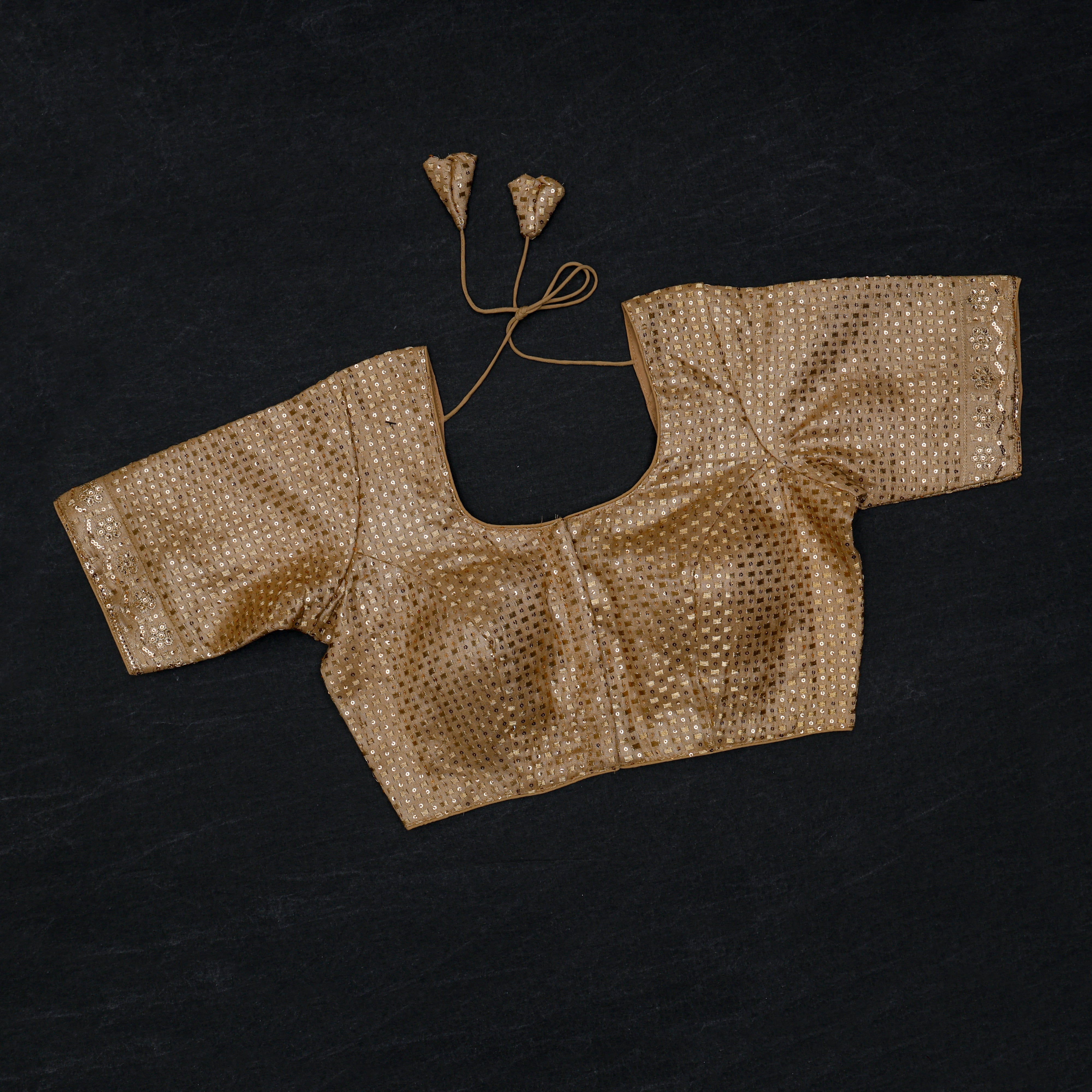 Tissue U Neck Readymade Blouse