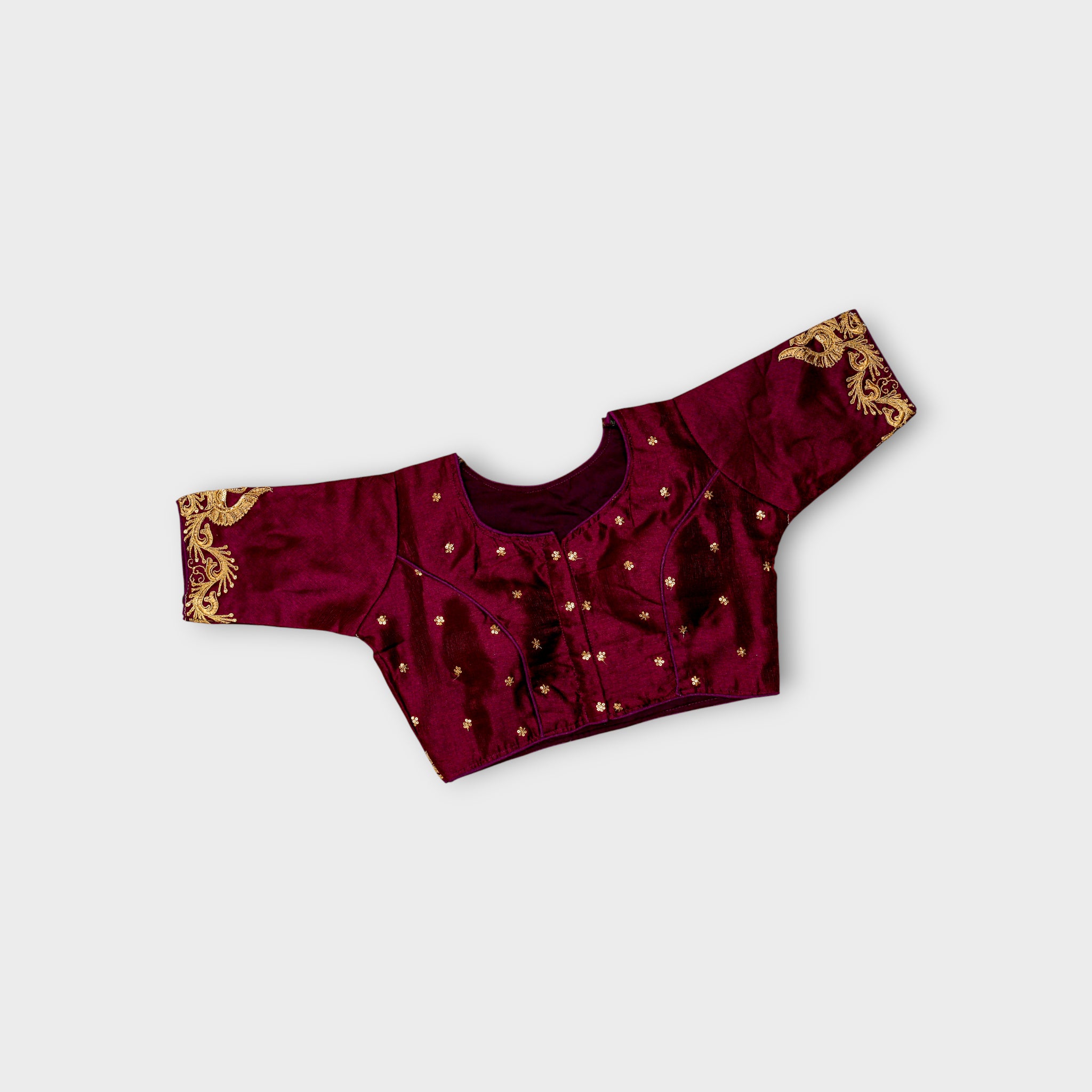 Peacock Design Cosmos Silk Readymade Blouse