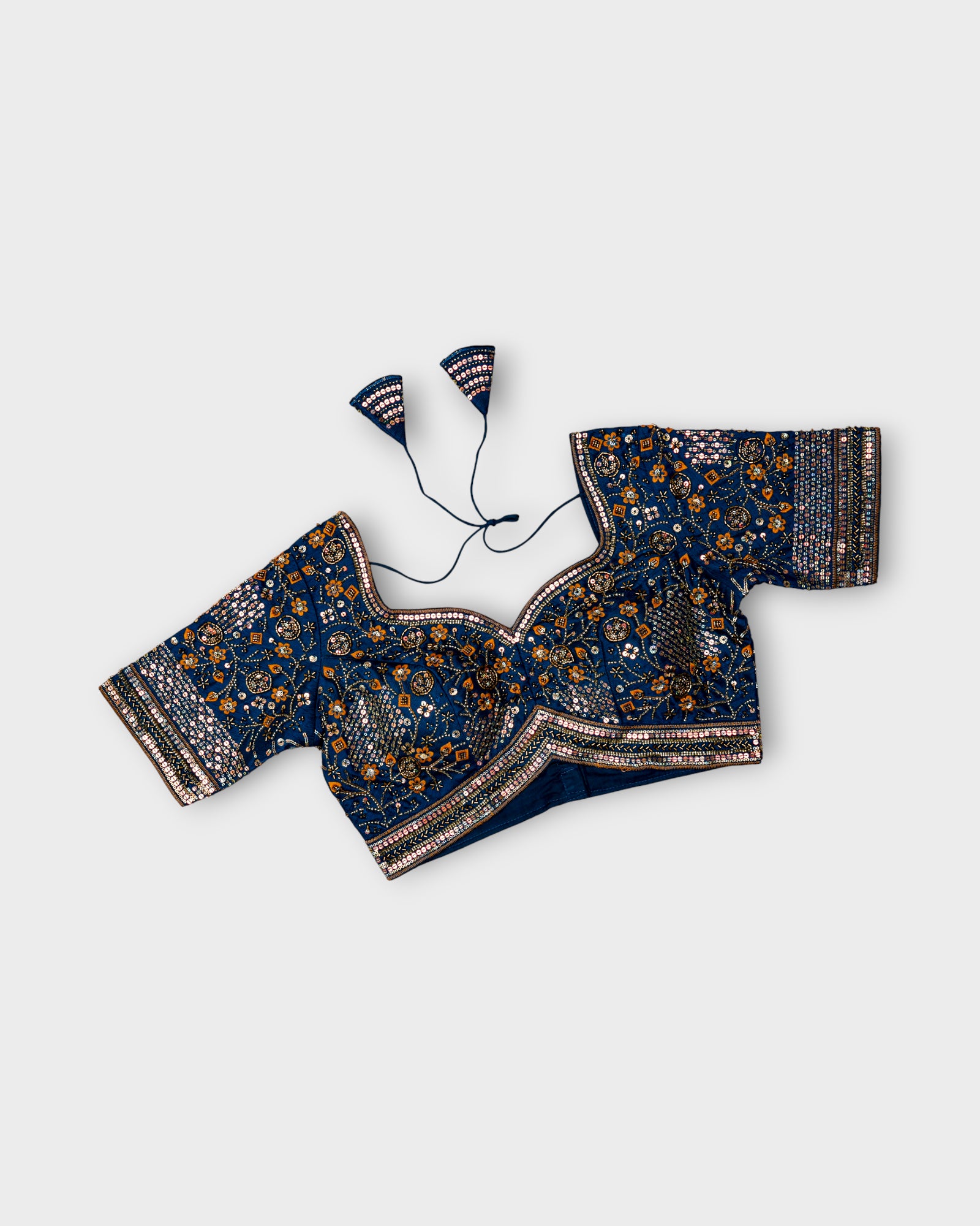 Cosmos Silk Embroidered Readymade Blouse