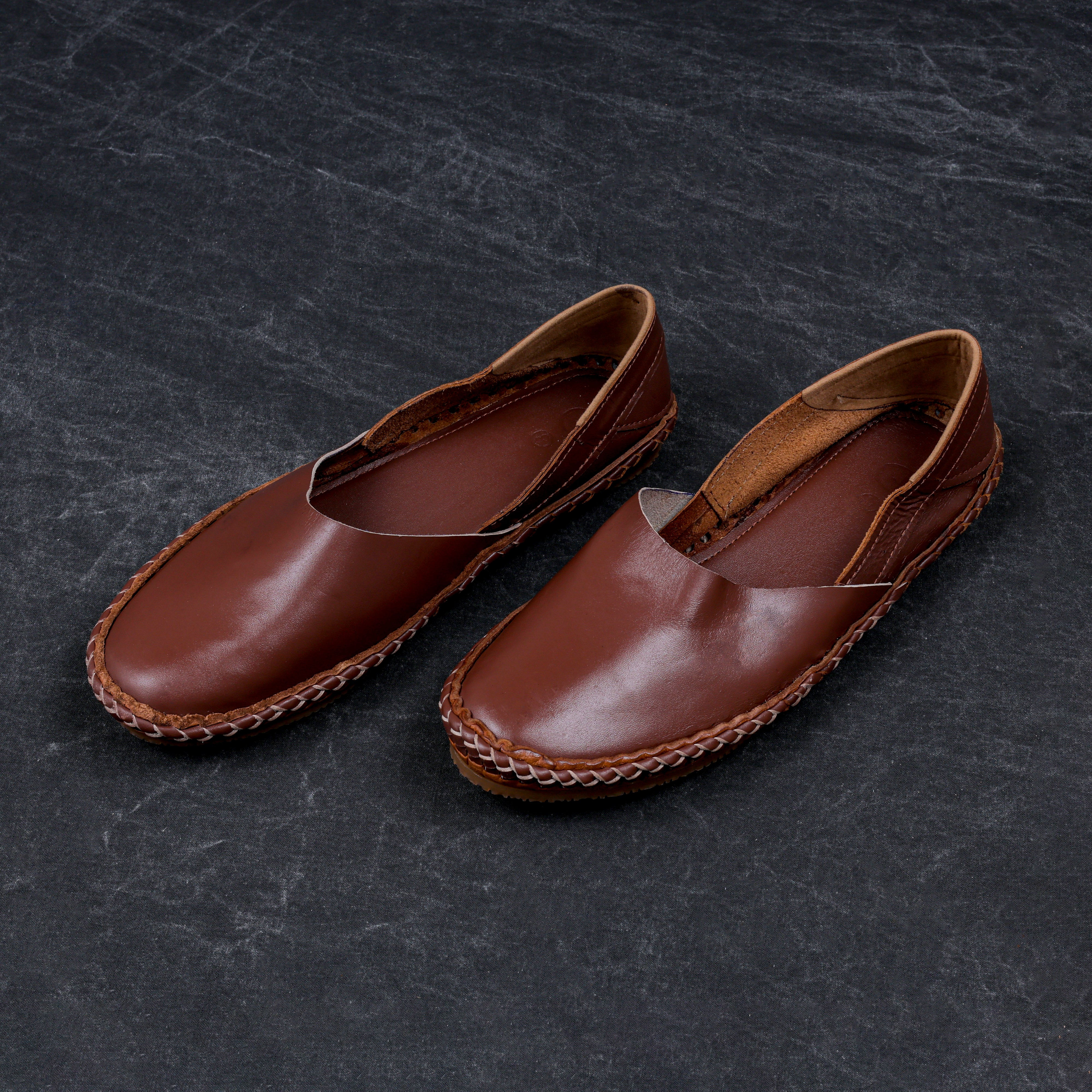 Brown Handcrafted Leather Jutti