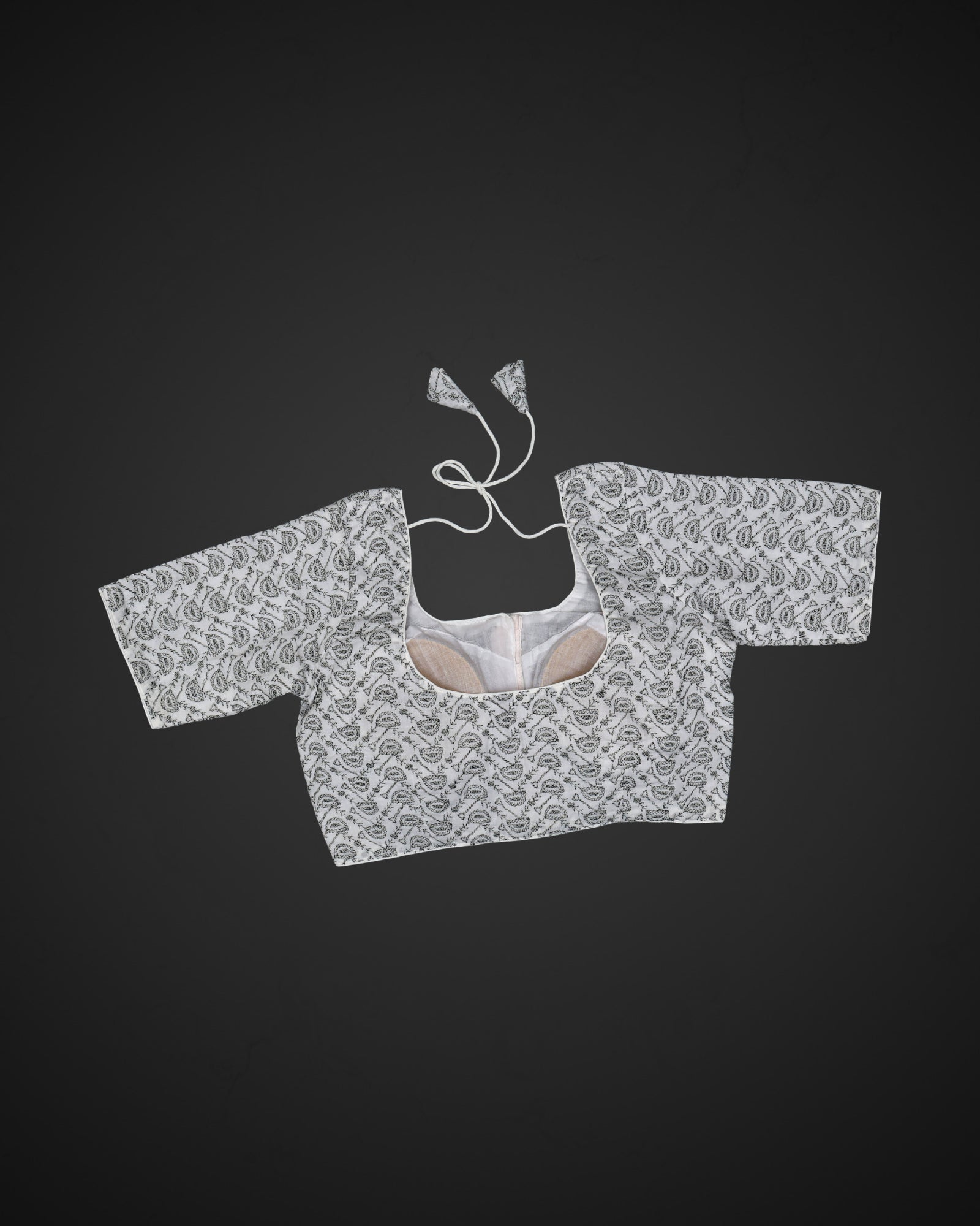Cotton Back Design Readymade Blouse