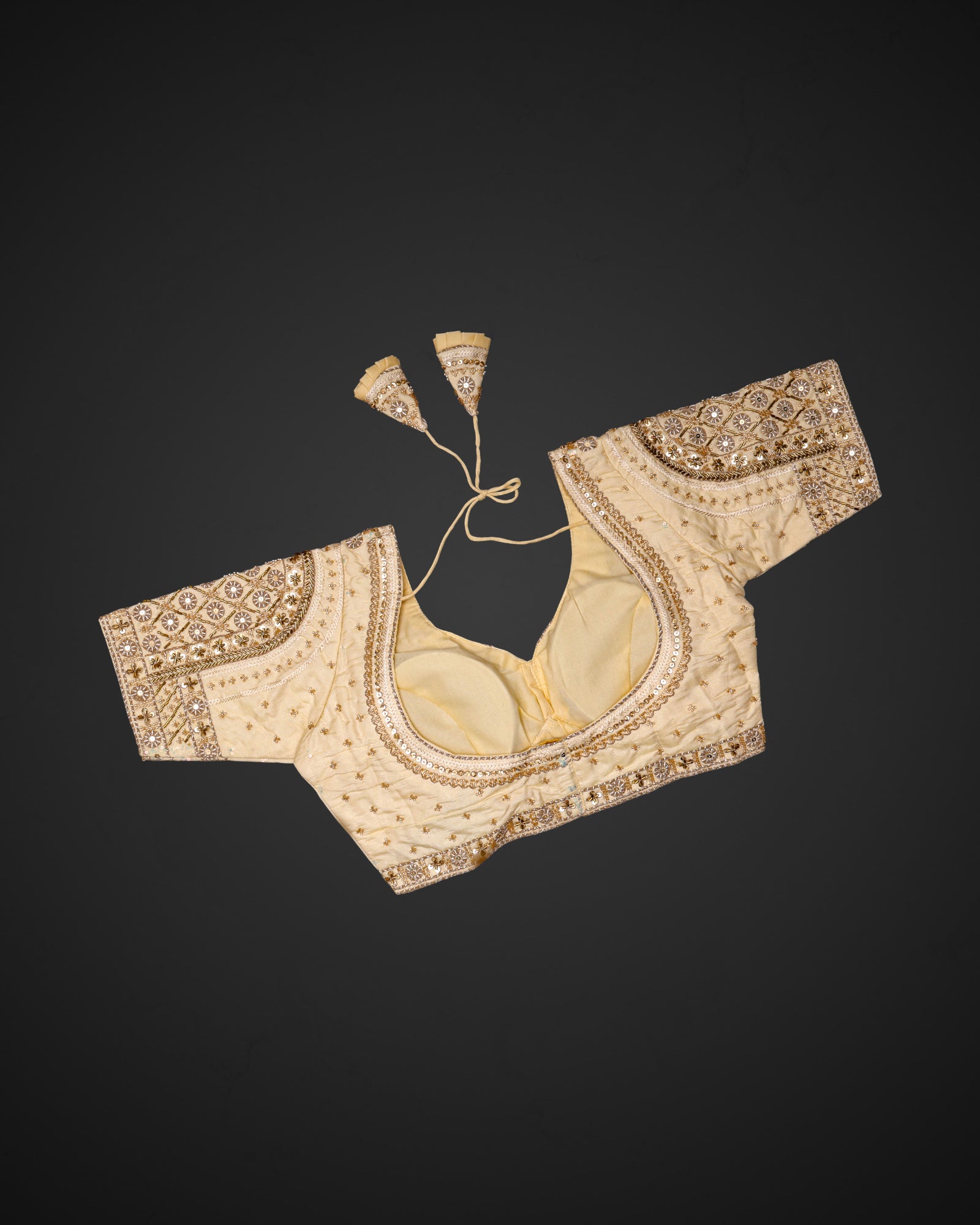 Cosmos Silk Notched Neck Readymade Blouse