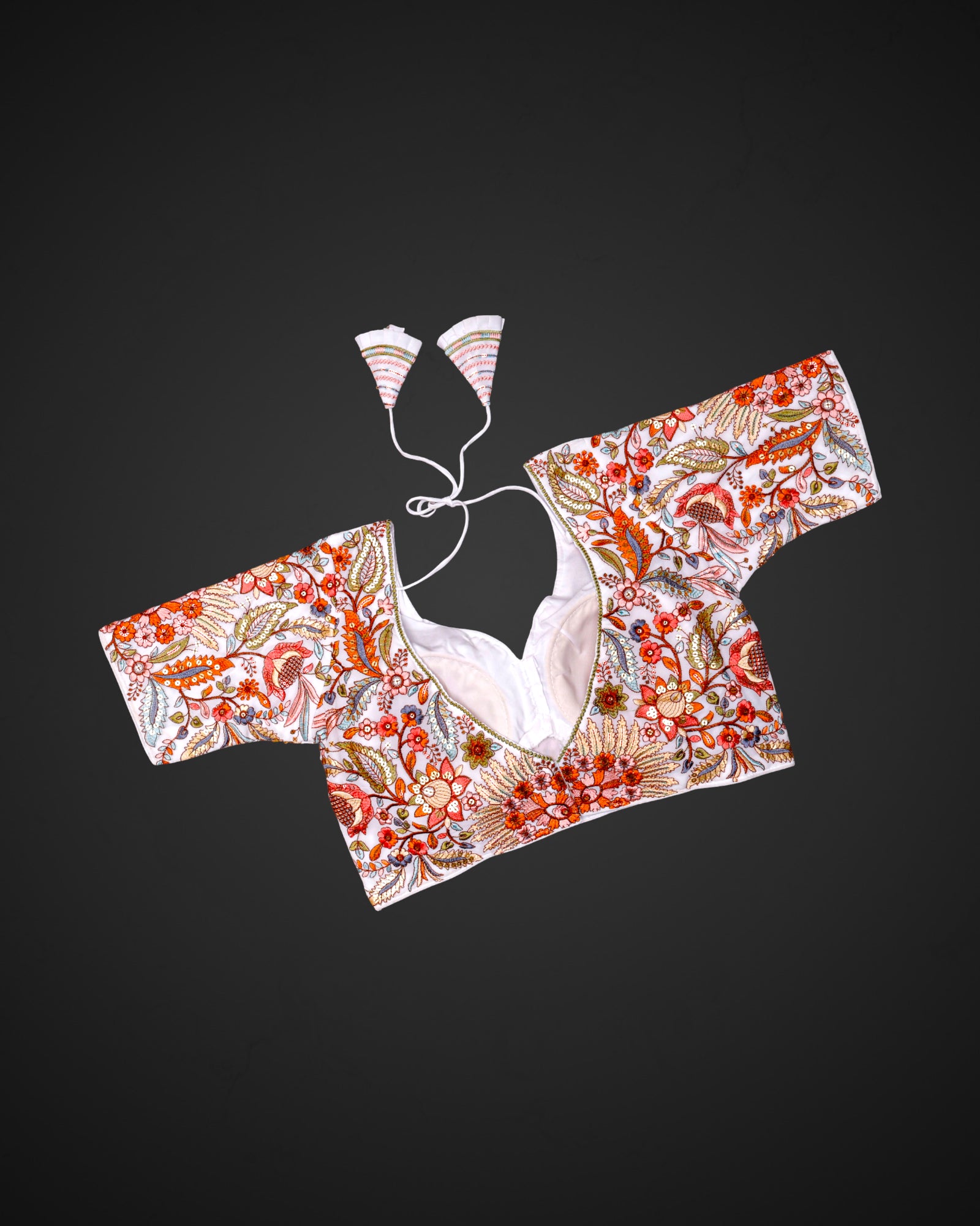 V Neck Georgette Readymade Blouse