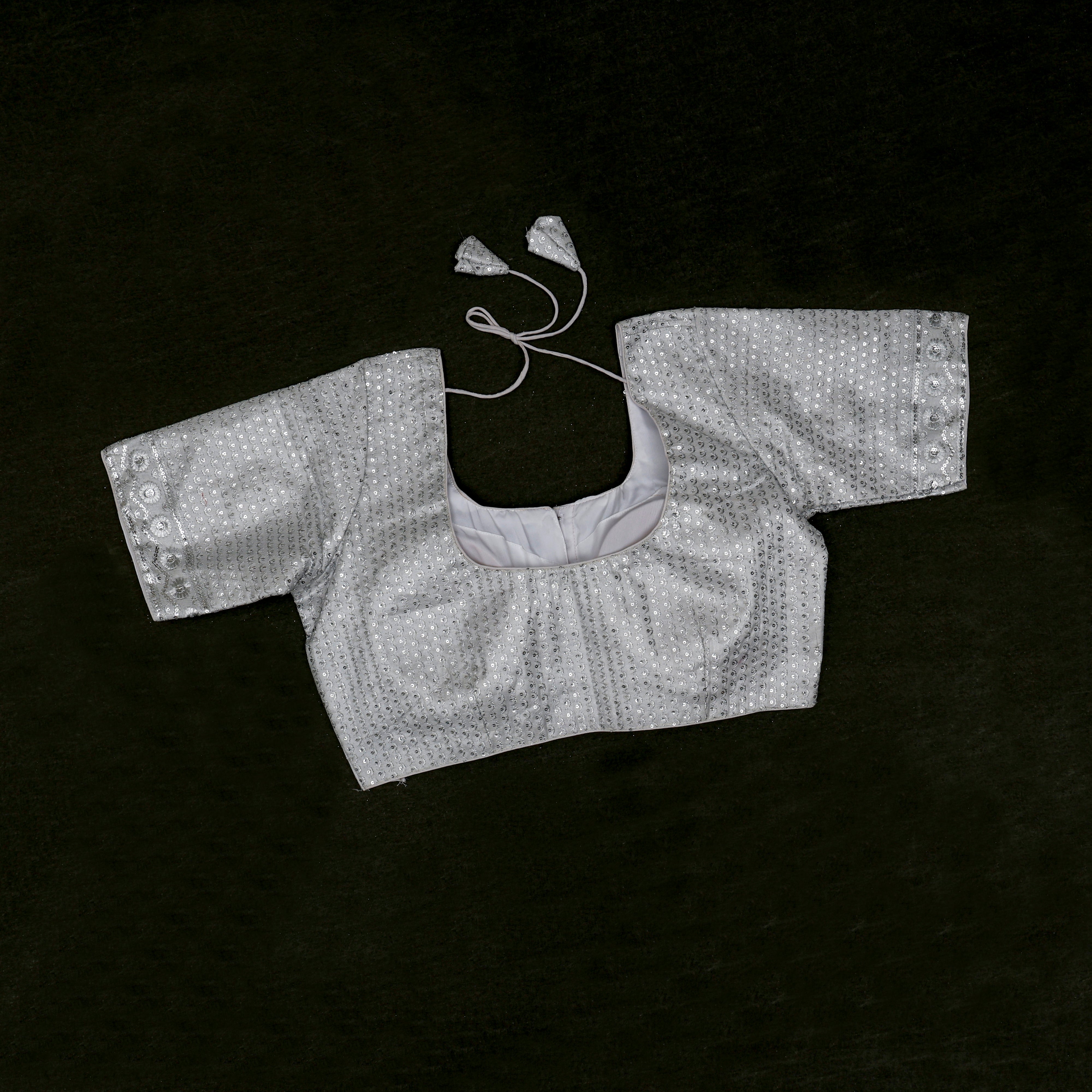 Tissue U Neck Readymade Blouse