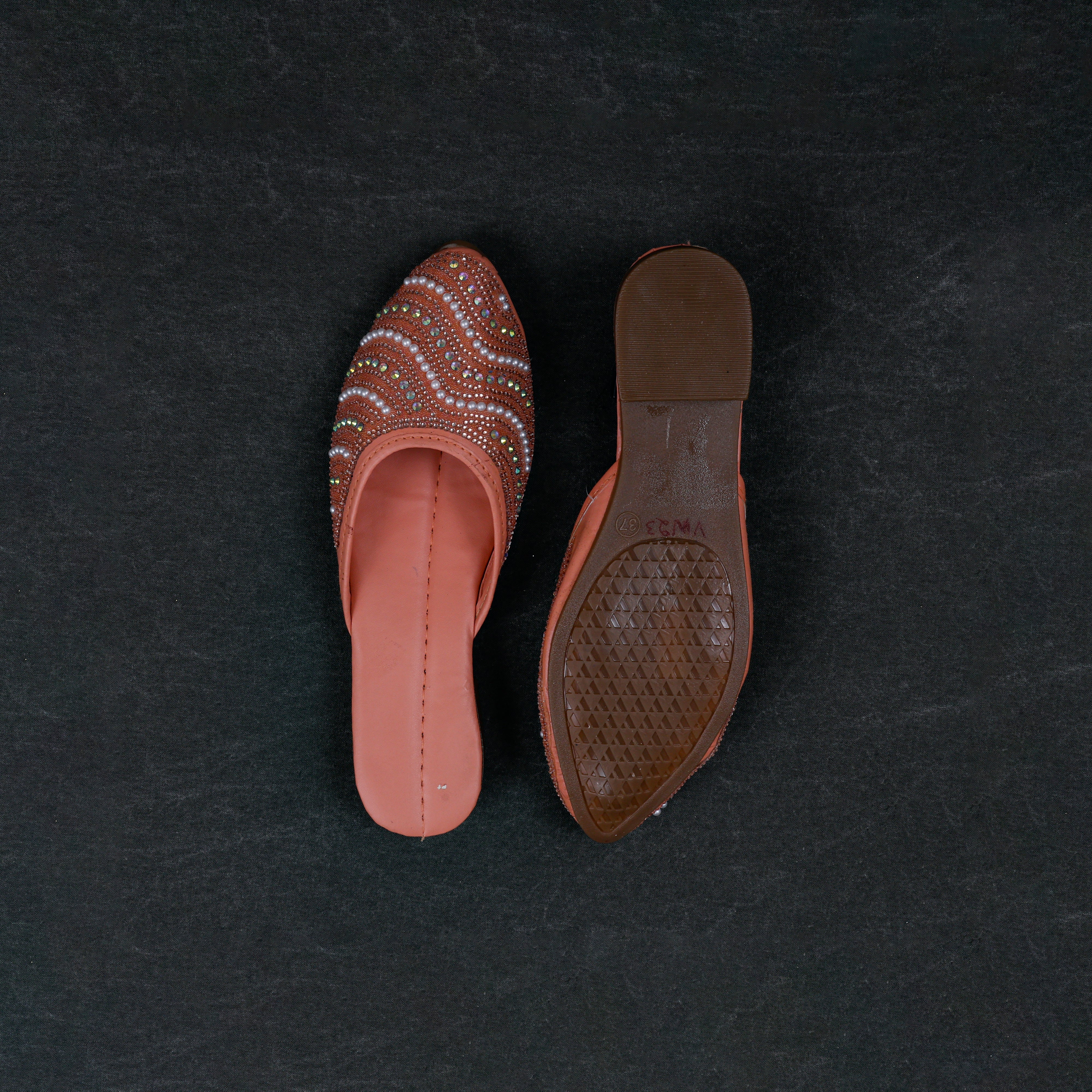 Two Tone Light Pink Artisan Mules