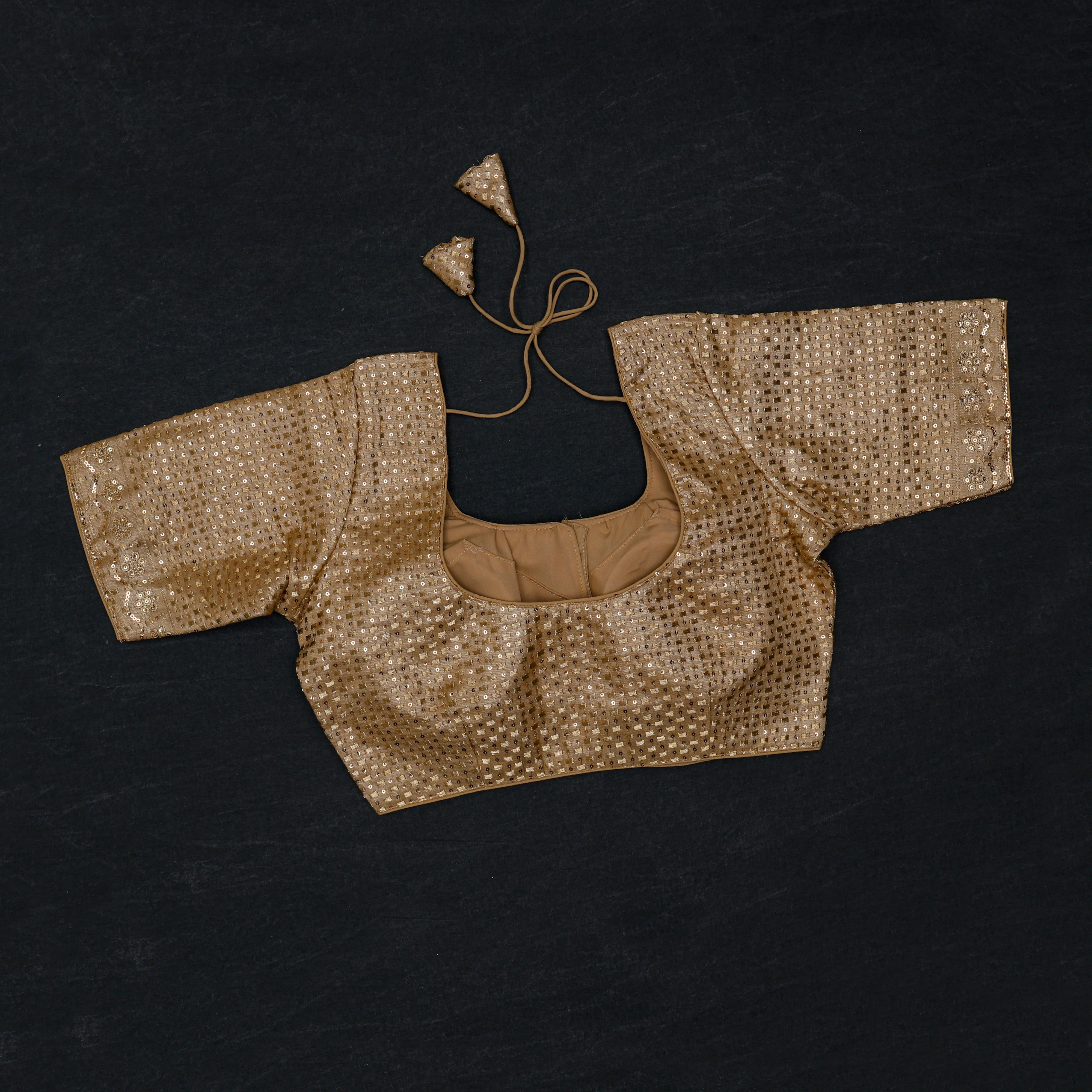 Tissue U Neck Readymade Blouse