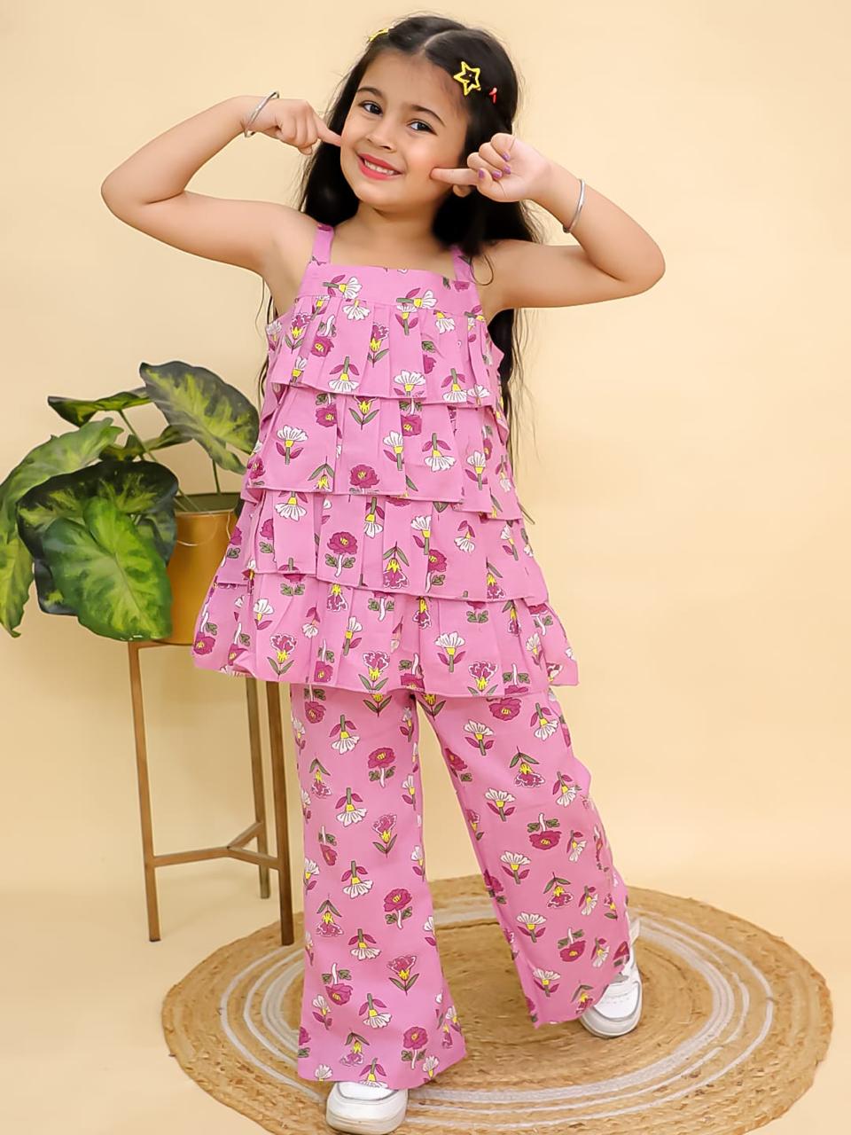 Bloom Print Ruffle Dress