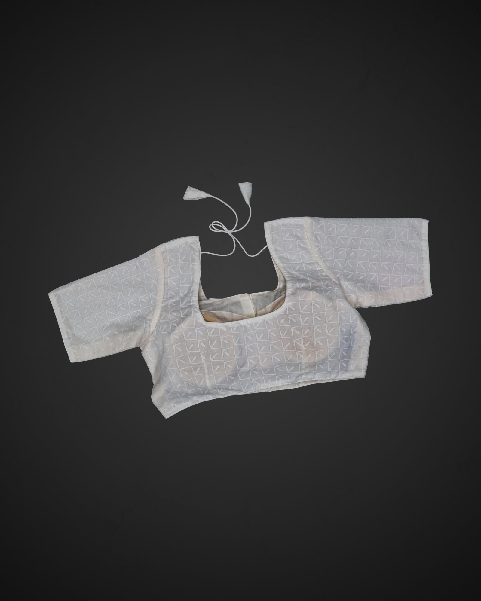 Cotton U Neck Readymade Blouse