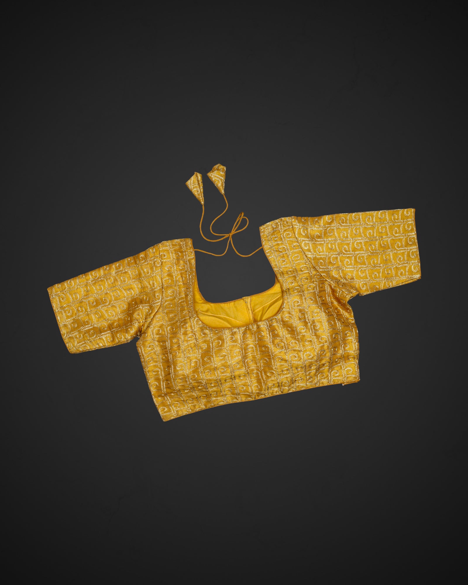 Soft Tissue Deep Back Readymade Blouse