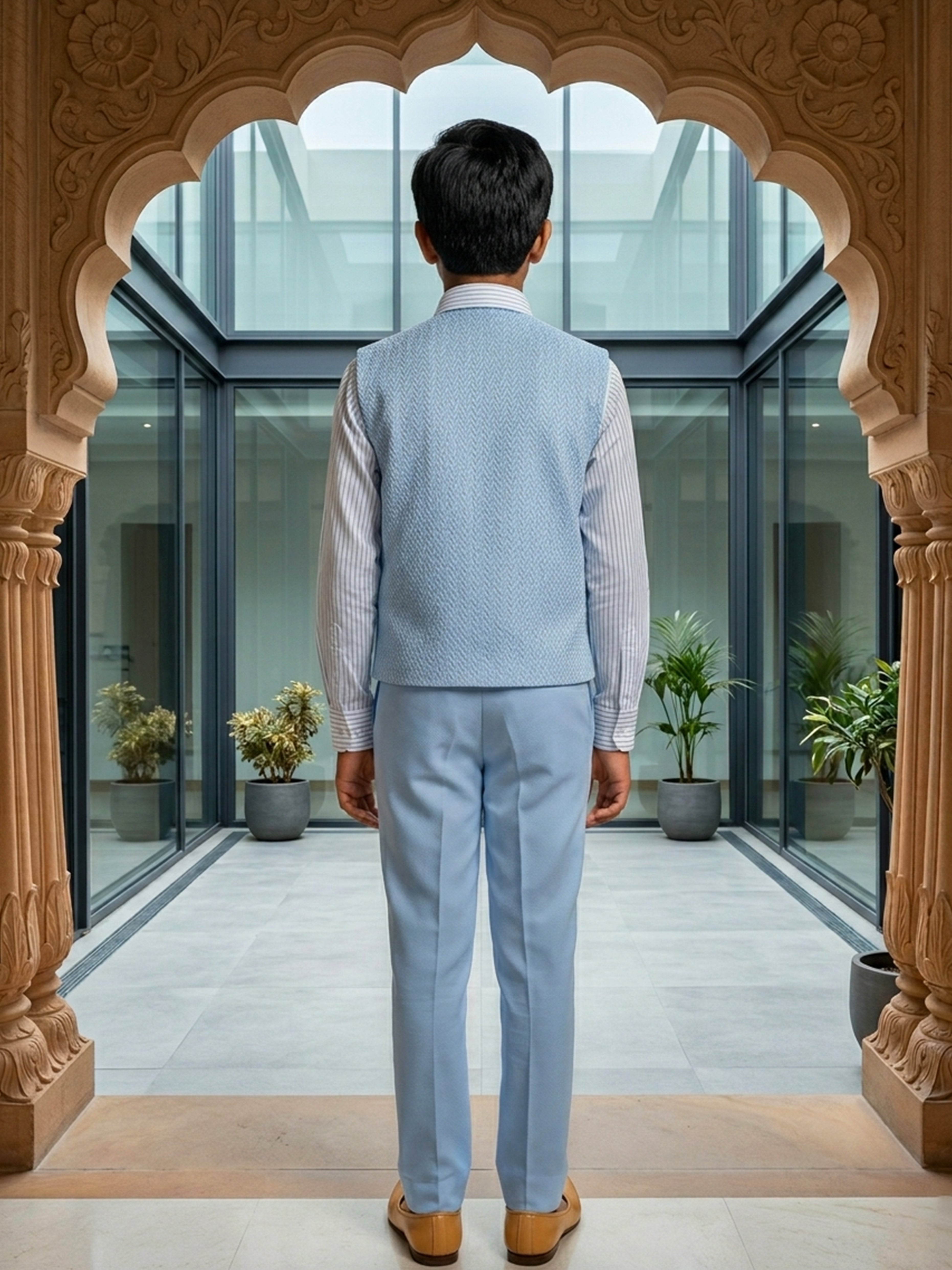 Transform Your Look Textured Party Suit Pants