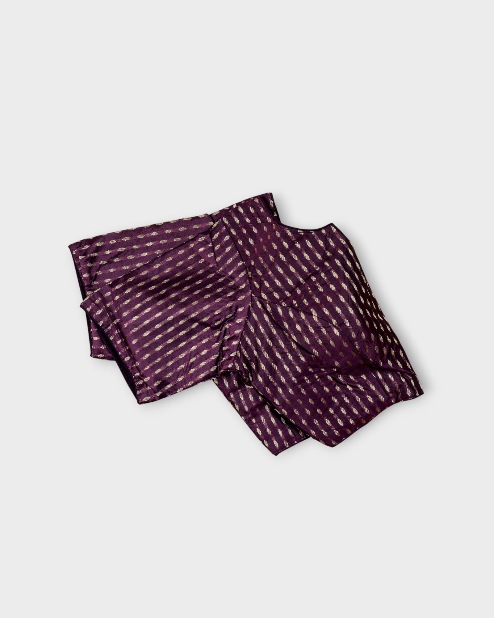 Chic Silk U Neck Blouse Tradition Meets Comfort