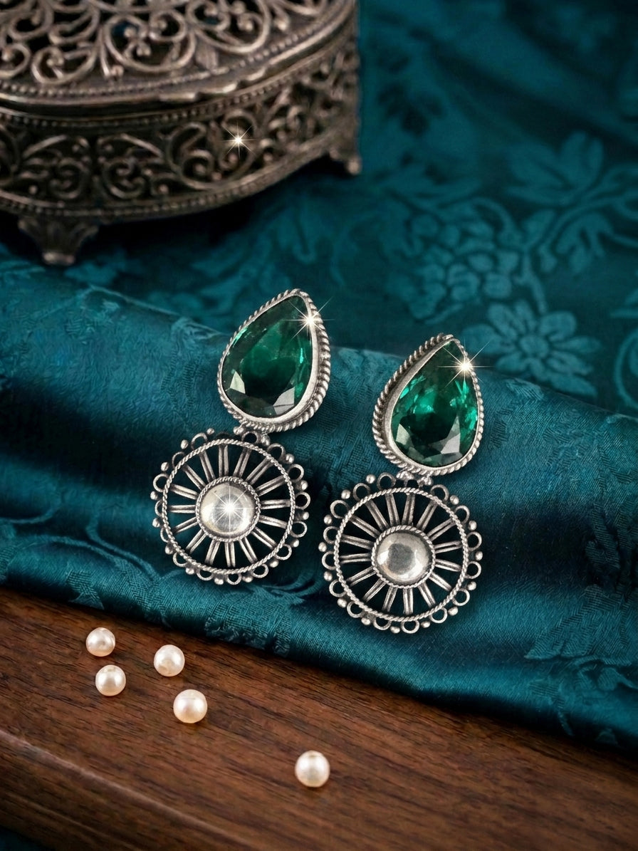 Radiant Emerald Earrings