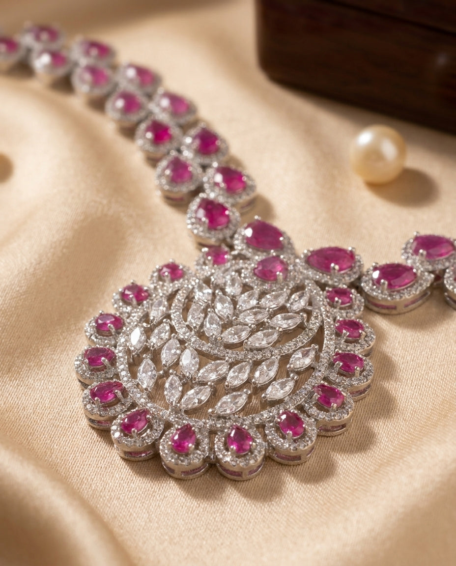Radiant Rose Necklace Set