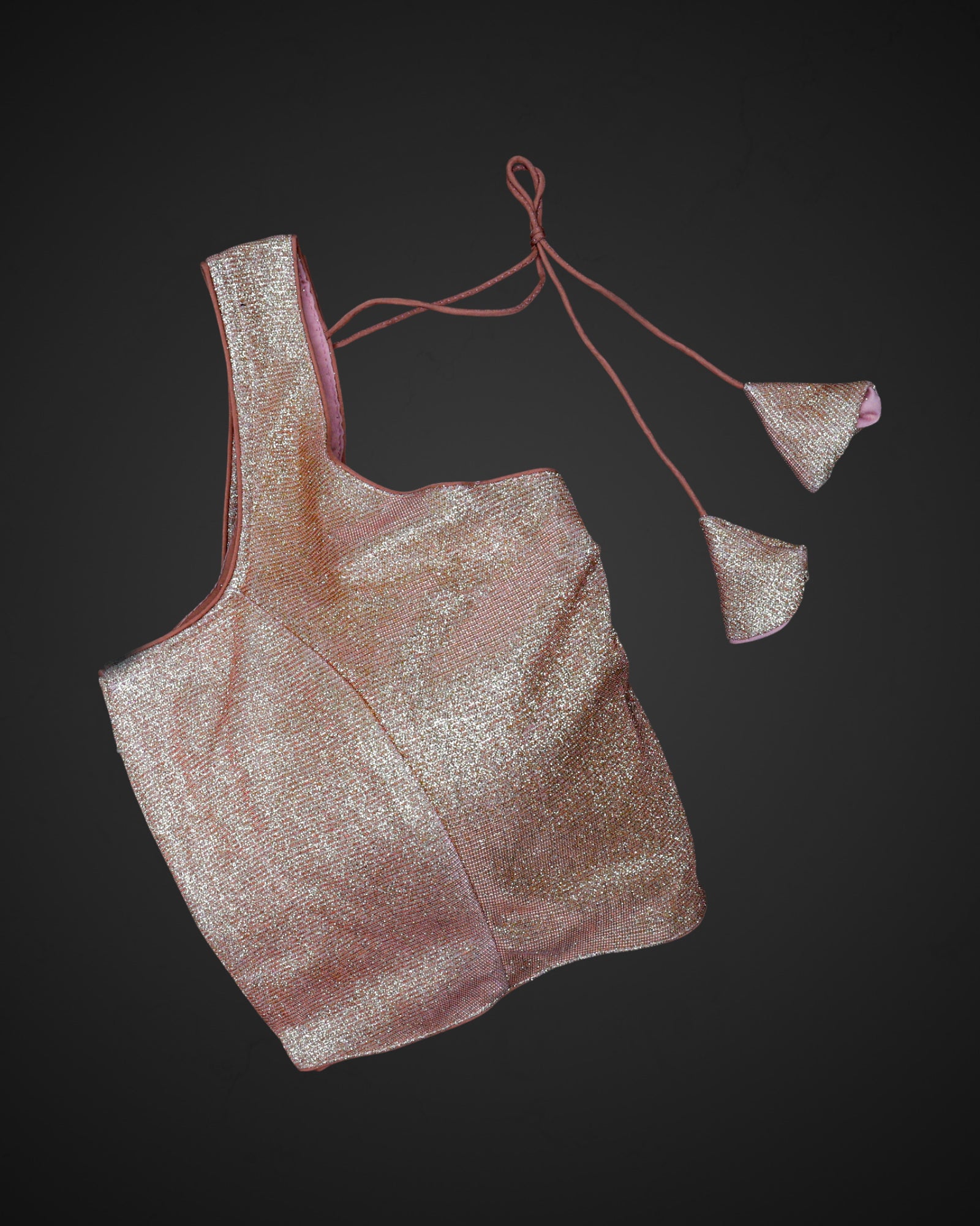 Shimmer Crush Fabric Readymade Blouse