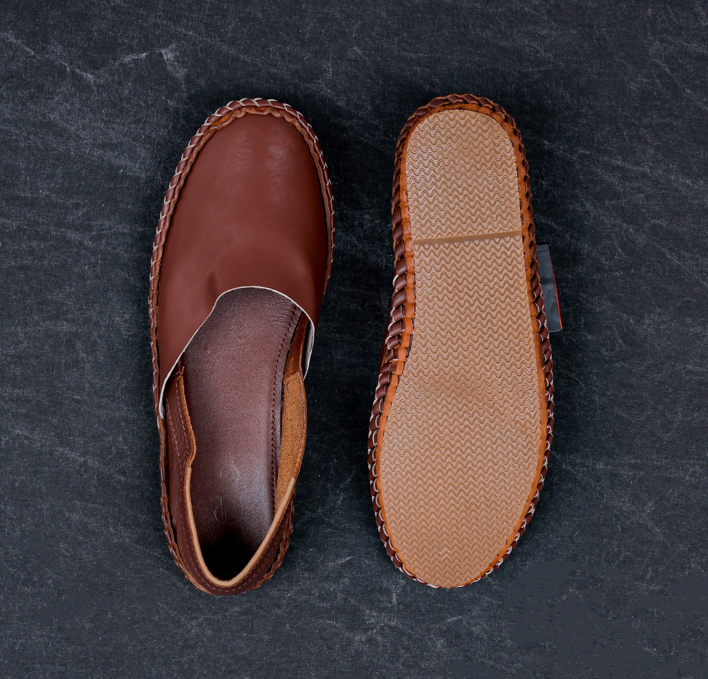 Brown Handcrafted Leather Jutti