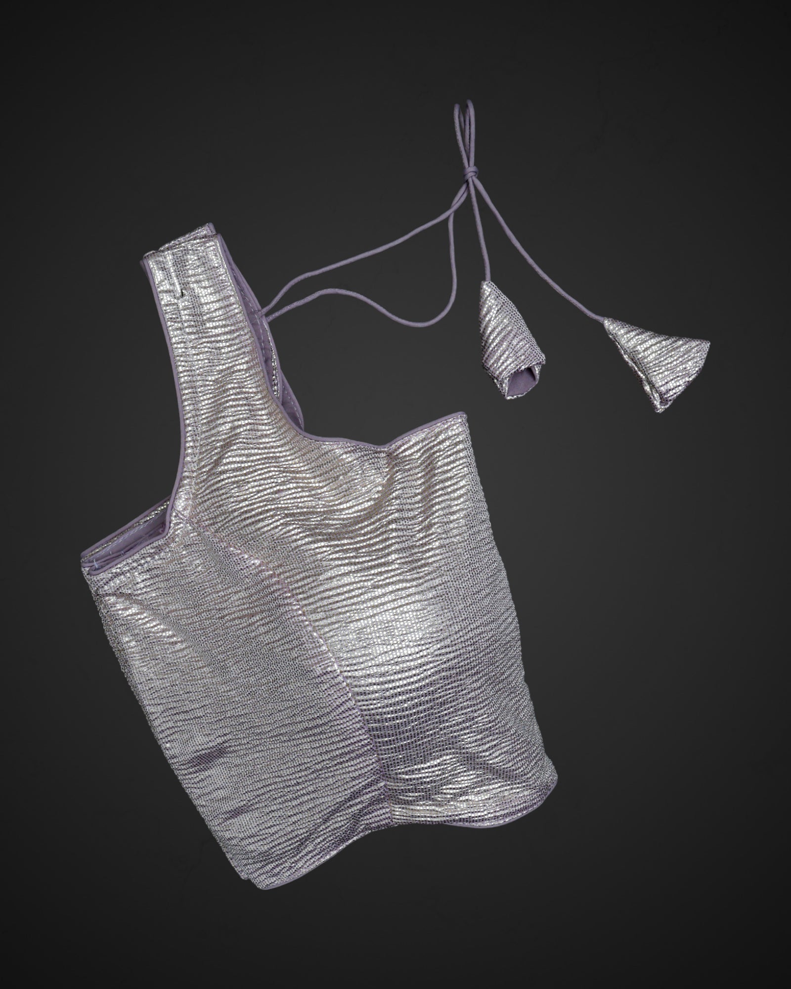 Shimmer Crush Fabric Square Neck Readymade Blouse