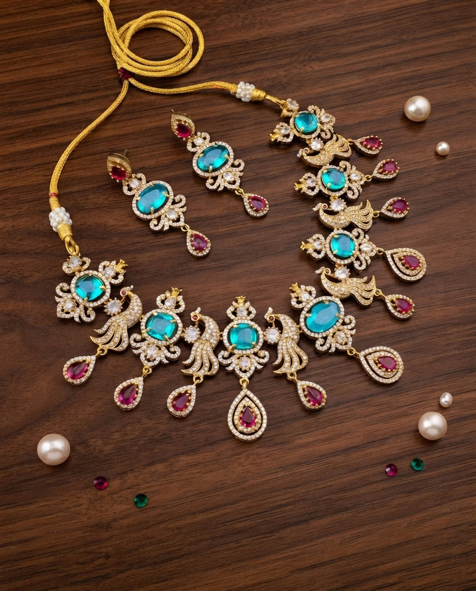 Colorful Parrot Necklace Set