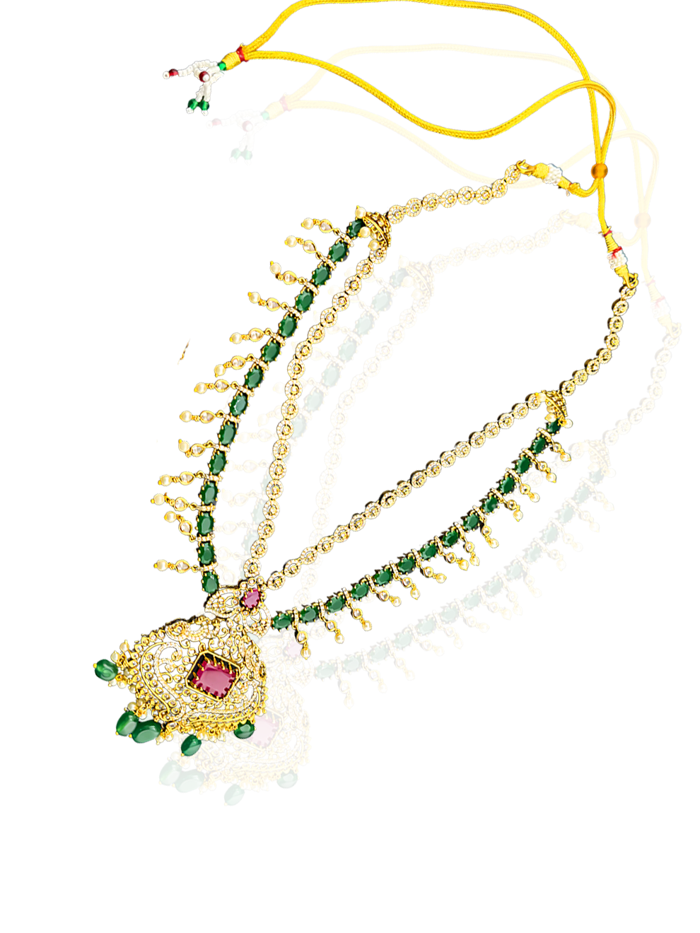 Maharani's Elegance Gemstone Necklace Set
