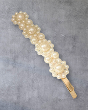 Pearl Hair Clip in White