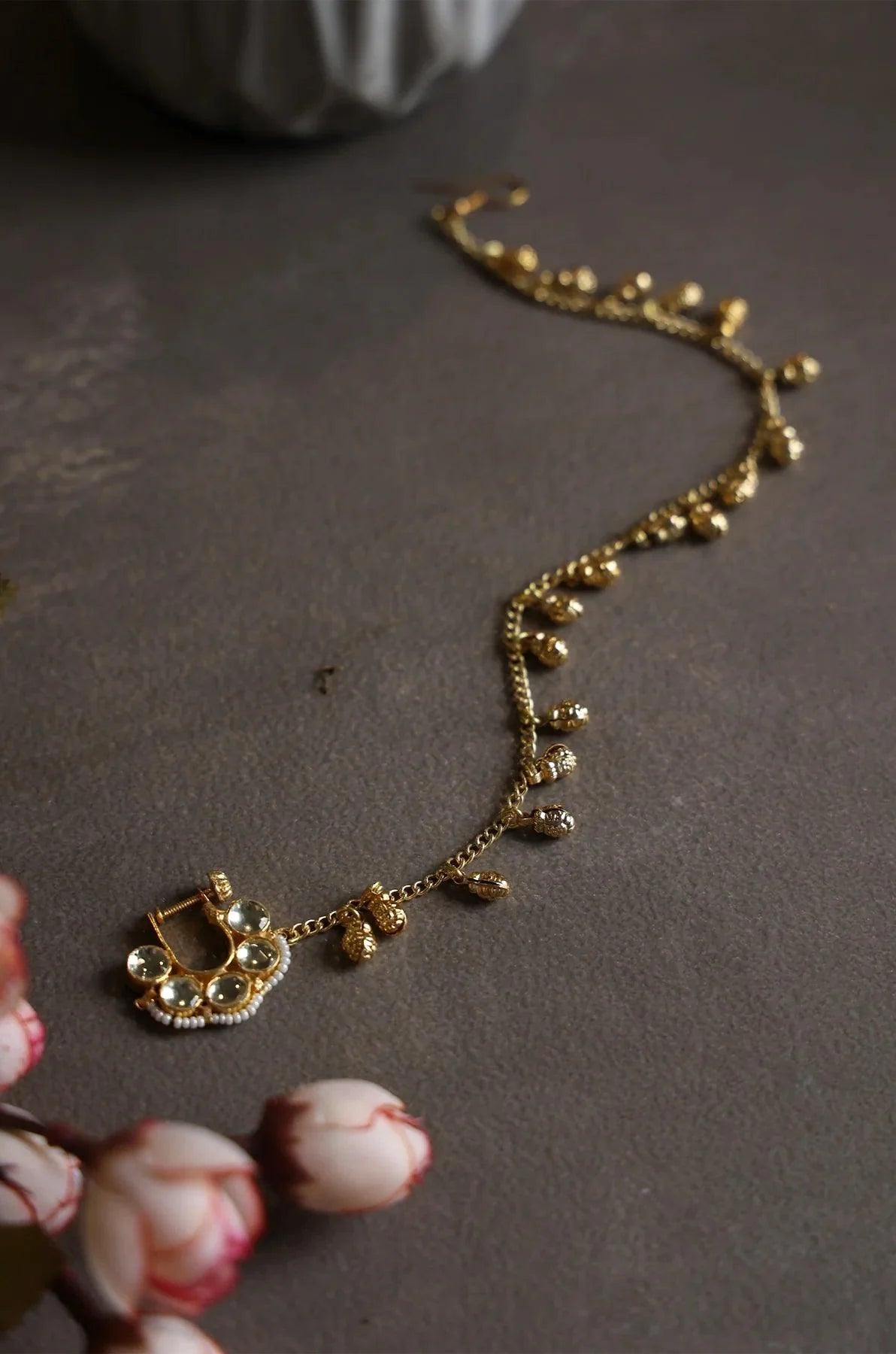 Pearl Essence Traditional Nose Pin - Dyulokha